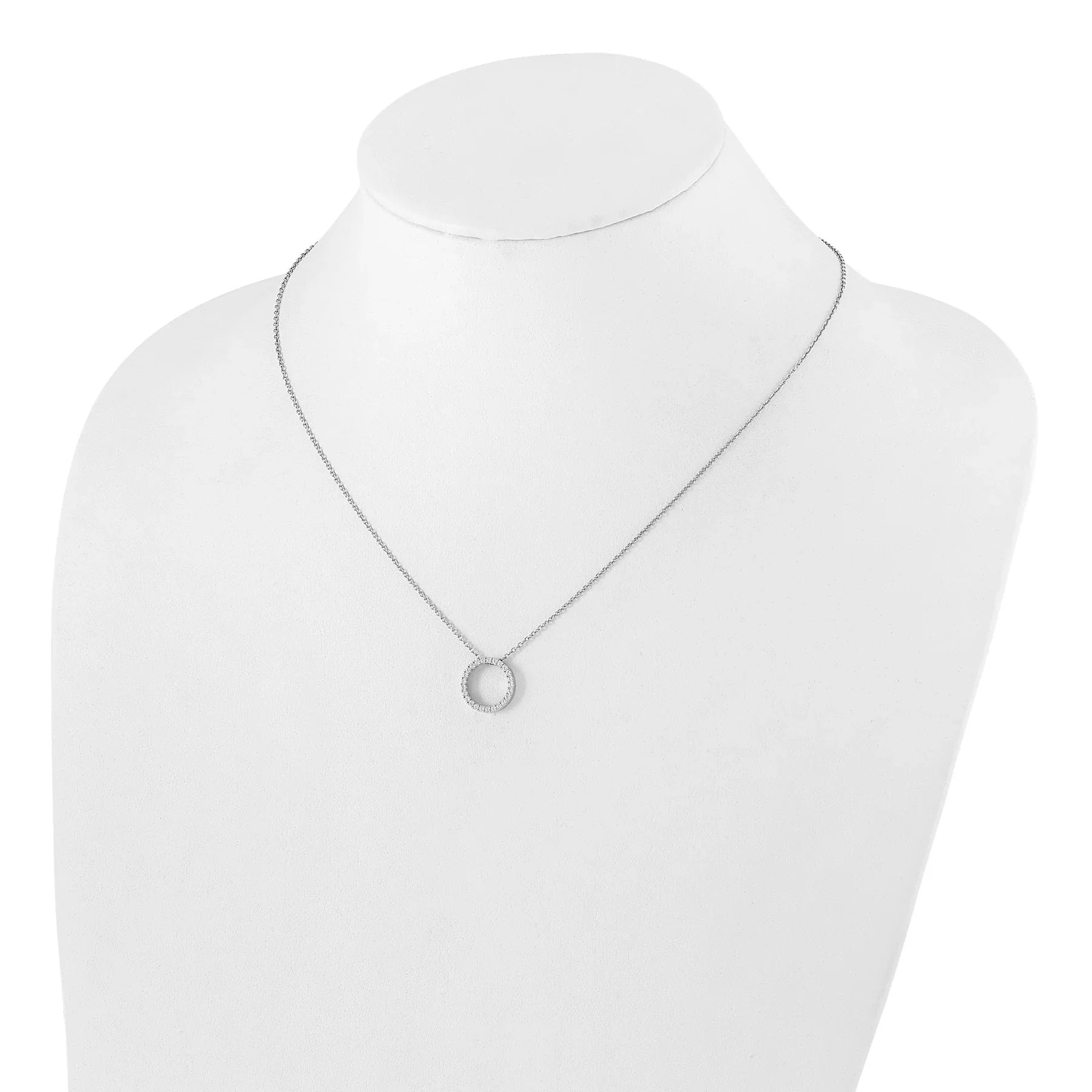 Lab Grown Diamond Circle Pendant Necklaces - Fine Diamond