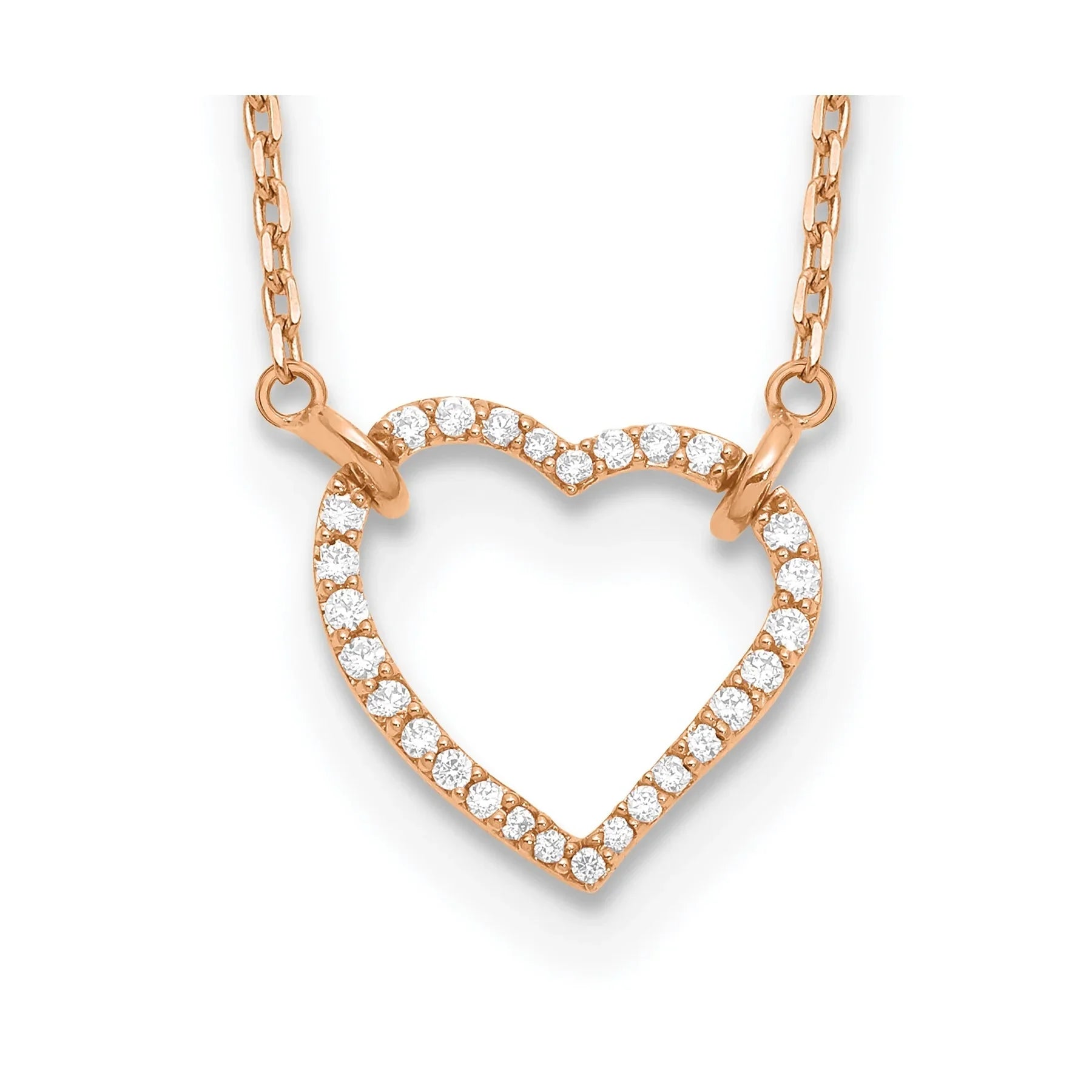Diamond Heart Pendant Necklaces - Fine Diamond