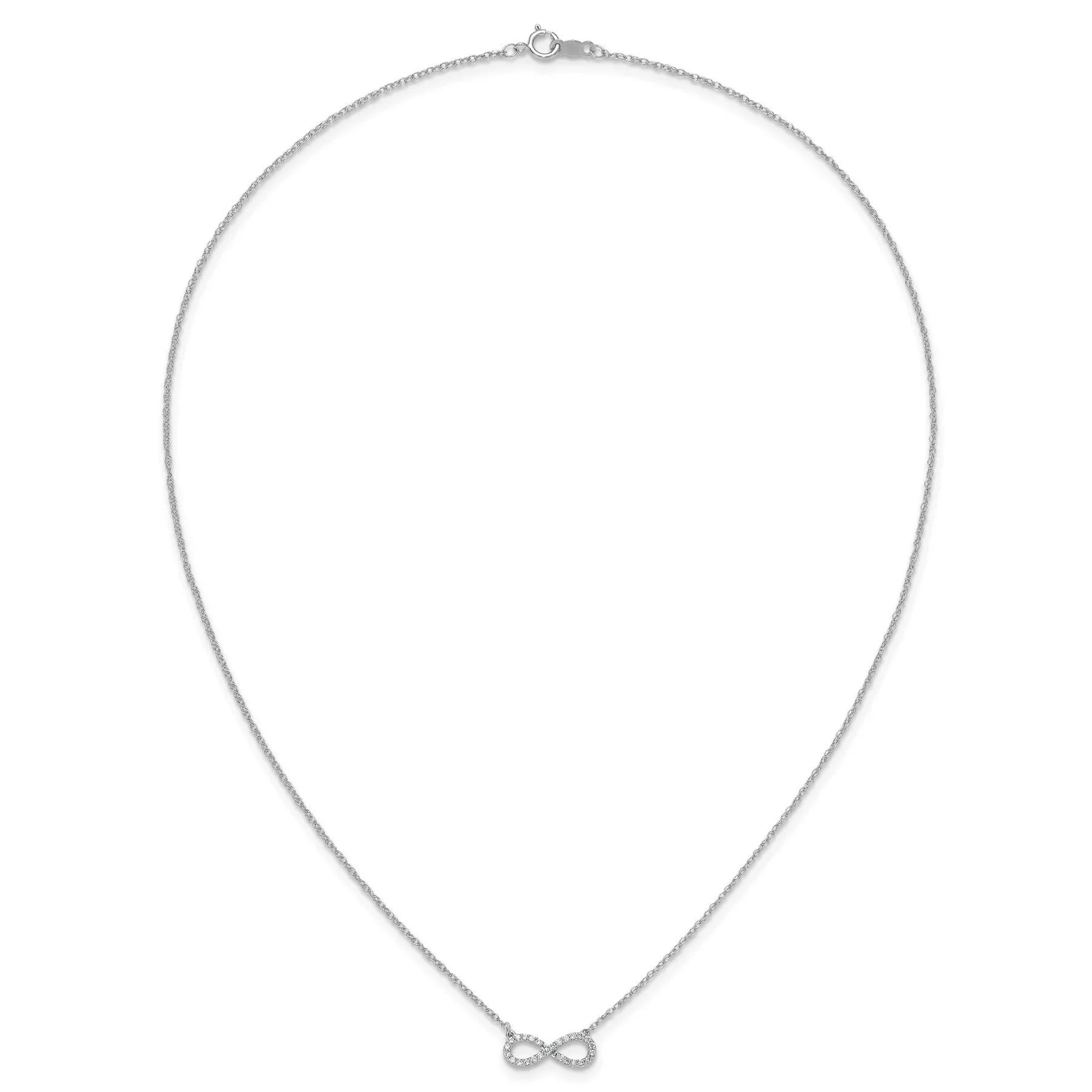 Diamond Infinity Symbol Necklace - Fine Diamond