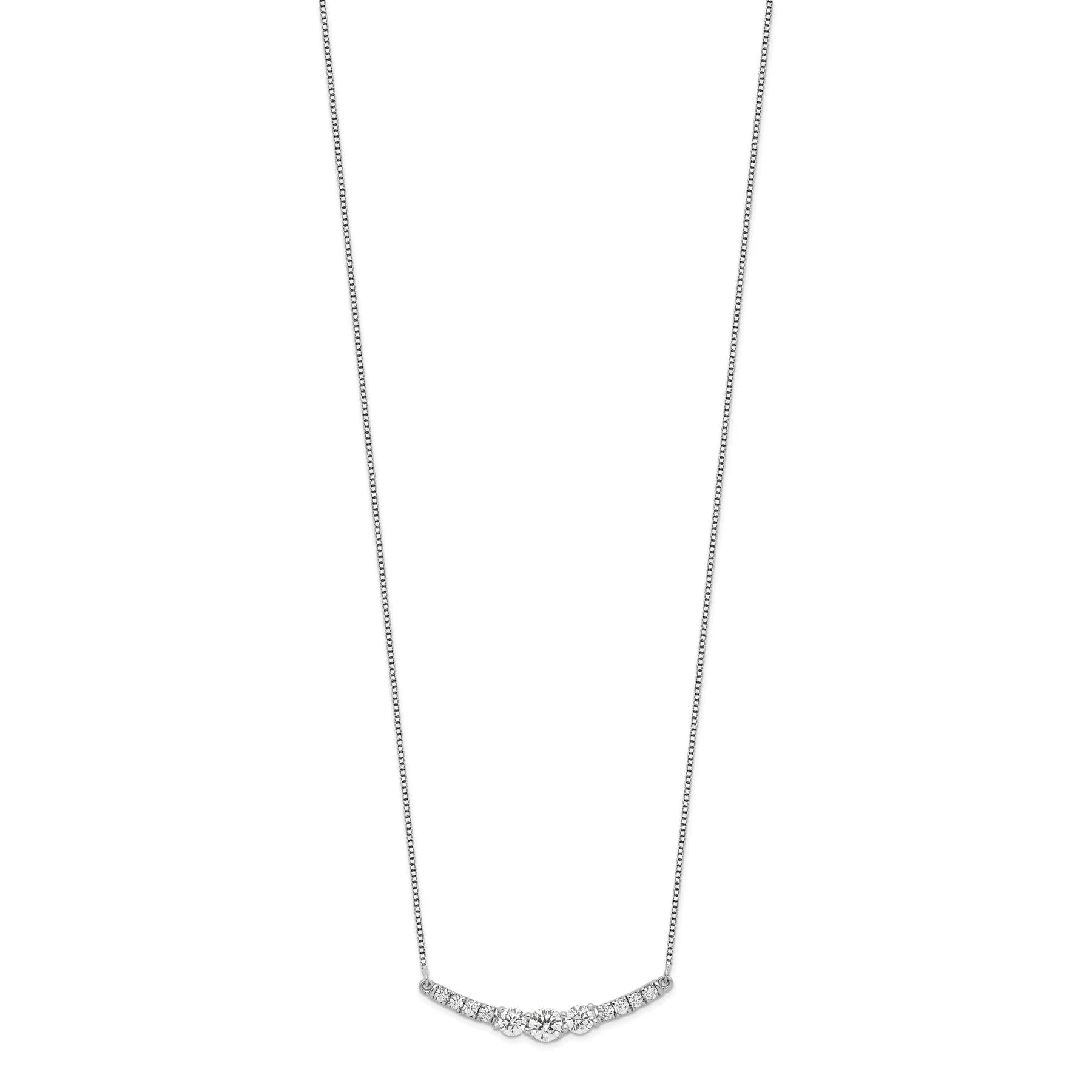 Lab Grown Diamond Complete Fashion Bar Necklace - Fine Diamond