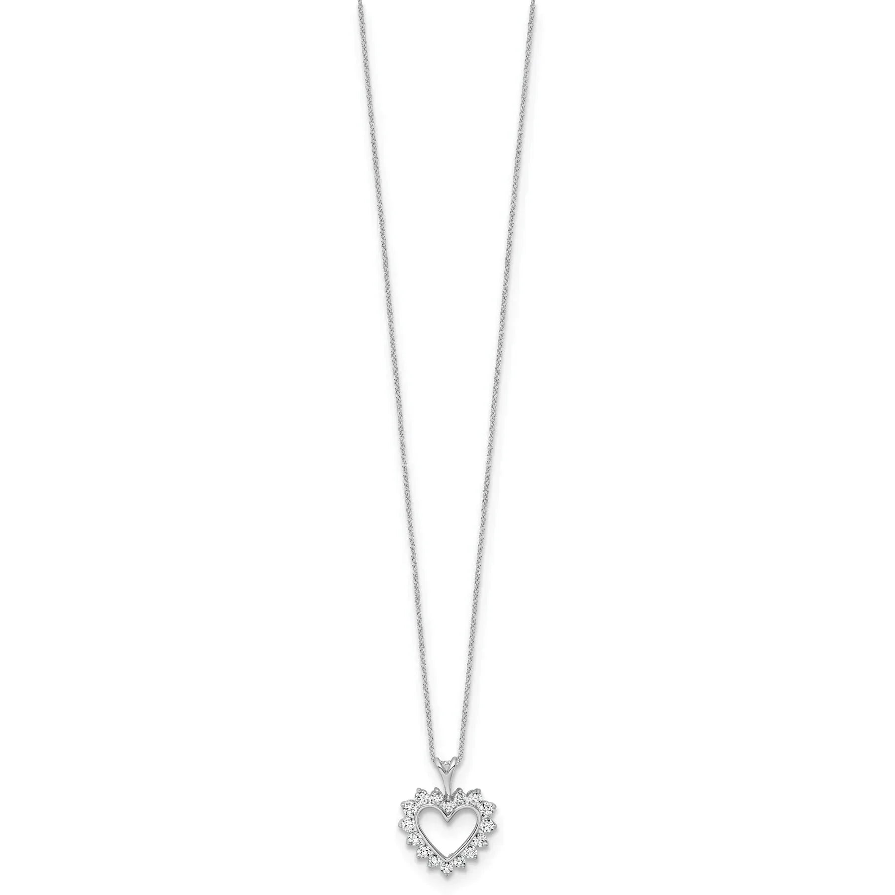 1/2 carat Lab Grown Diamond Heart Necklace - Fine Diamond