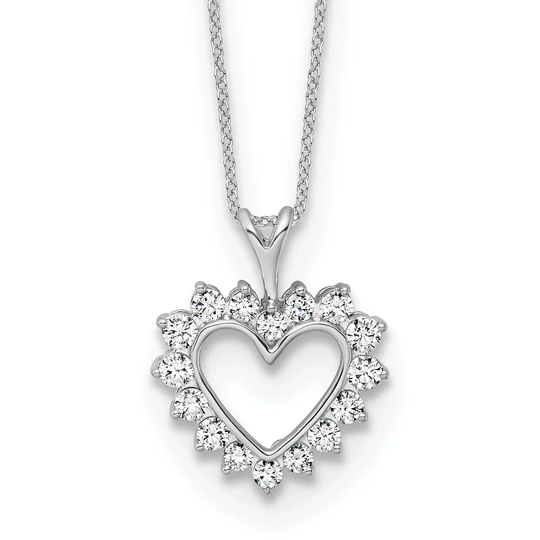 1/2 carat Lab Grown Diamond Heart Necklace - Fine Diamond