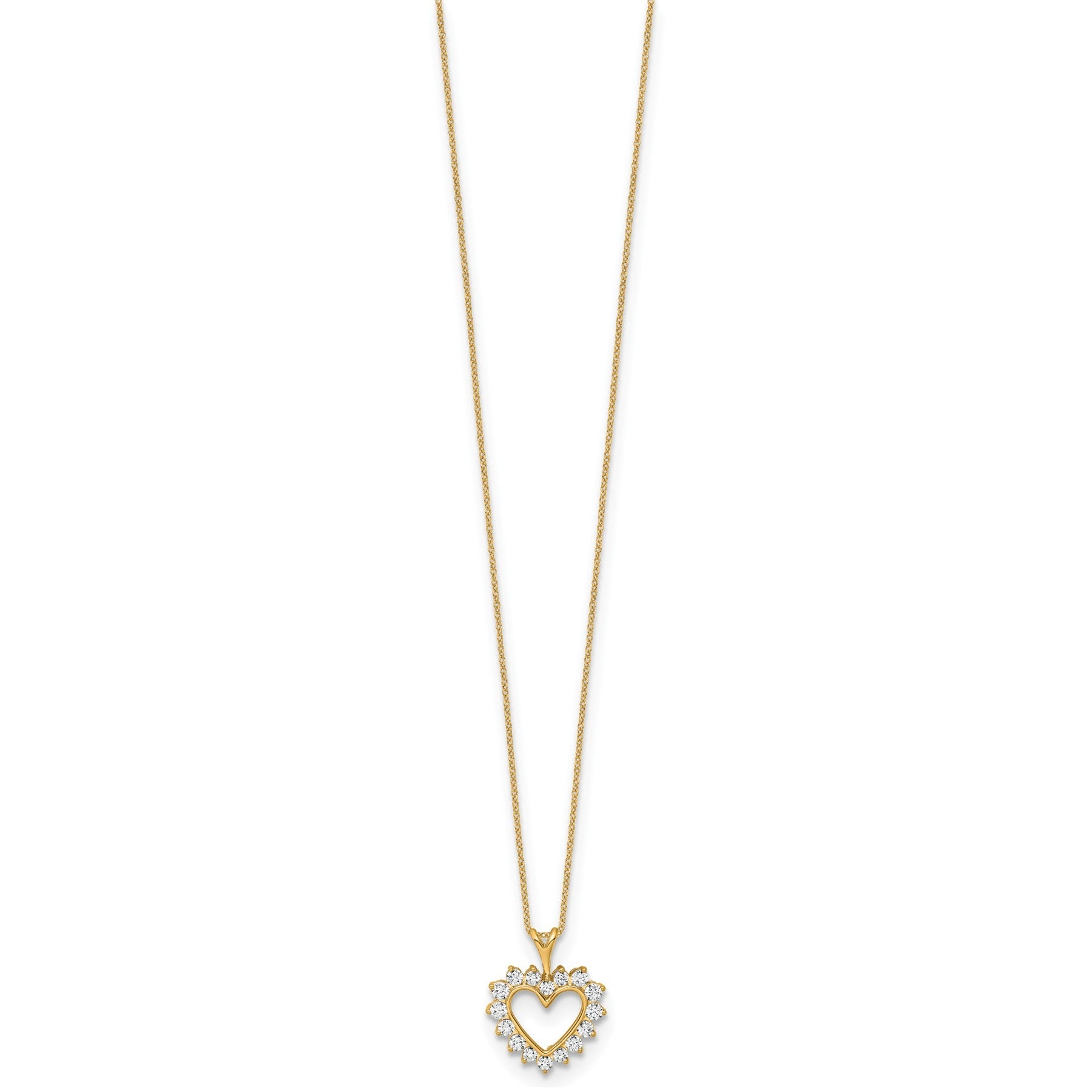 1/2 carat Lab Grown Diamond Heart Necklace