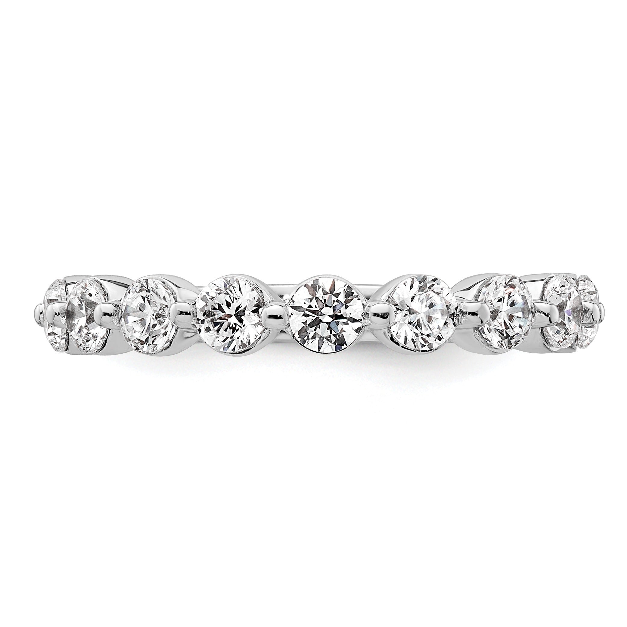14K White Gold Lab Grown Diamond Petite Round Engagement Ring 0.115 Ct