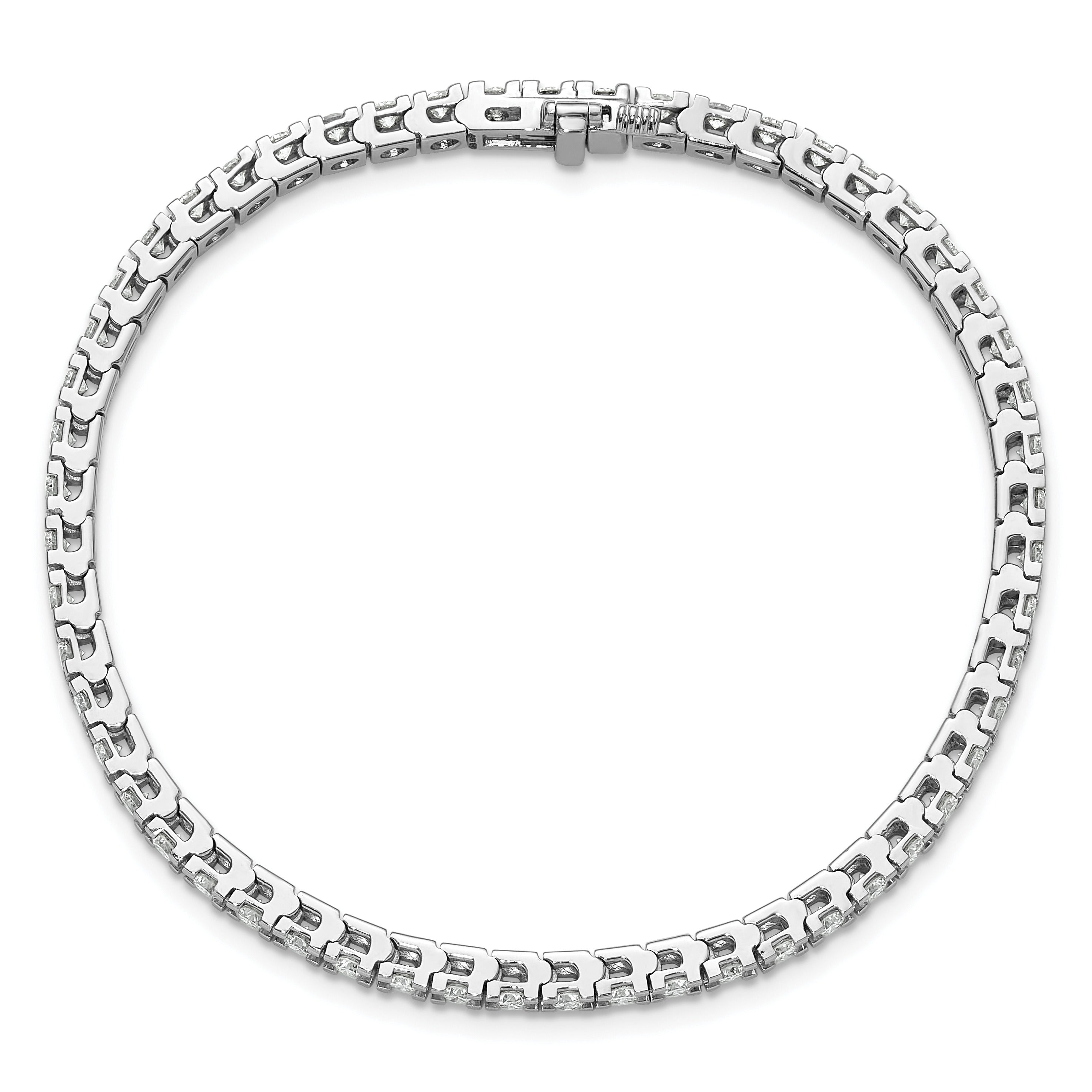 14K White Gold Lab Grown Diamond Tennis Bracelet