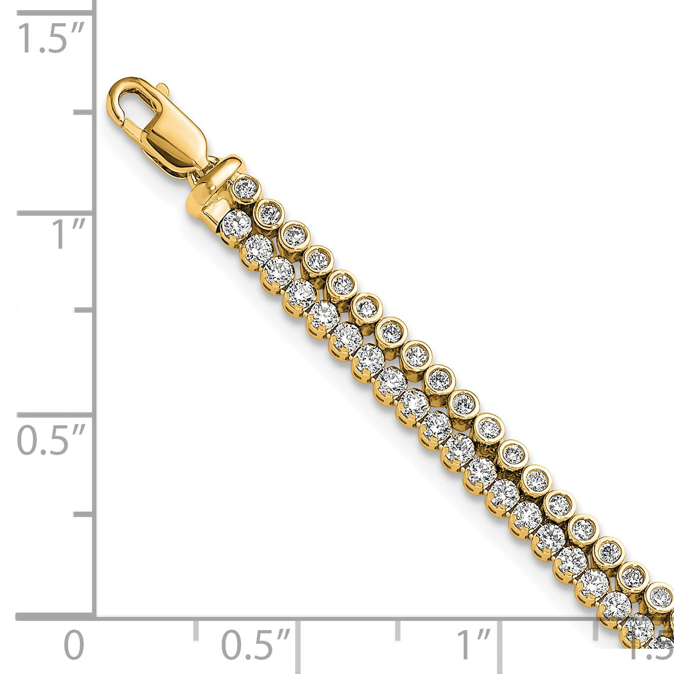 14K Gold Lab Grown Diamond Double Extension Bracelets