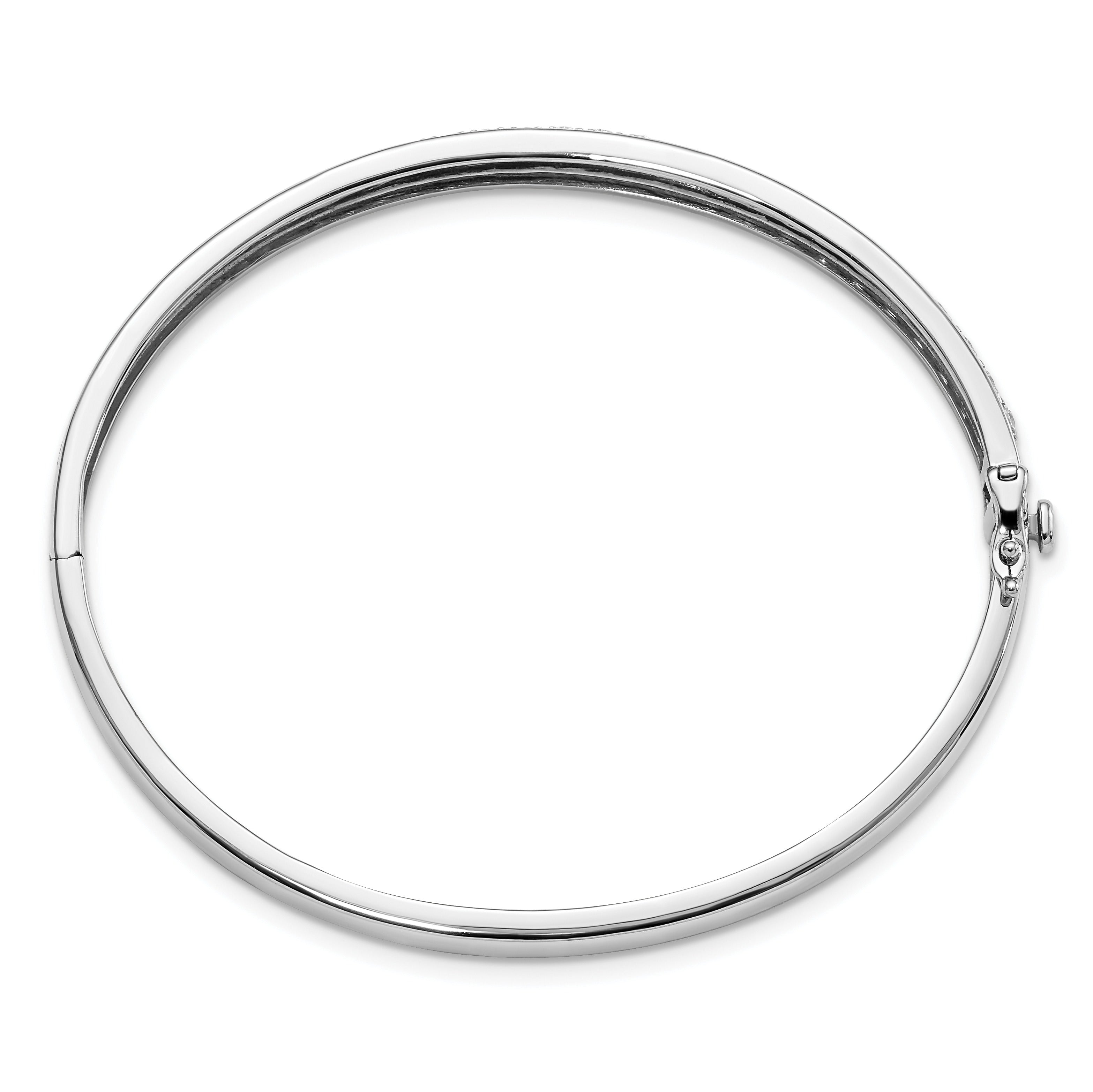 14K Gold Lab Grown Diamond Bangle Bracelets