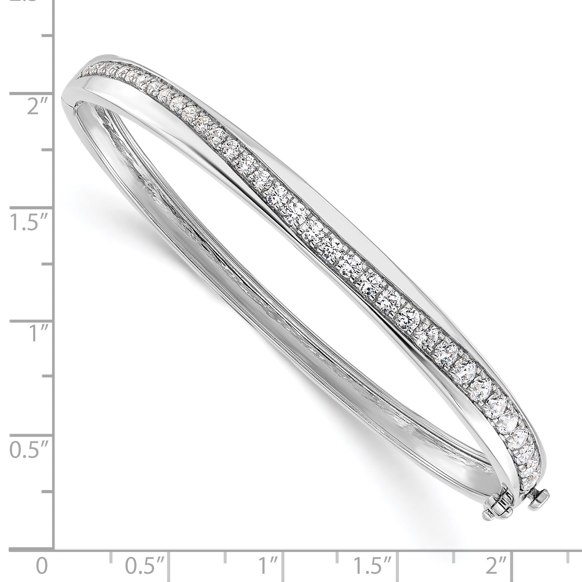 14K Gold Lab Grown Diamond Bangle Bracelets
