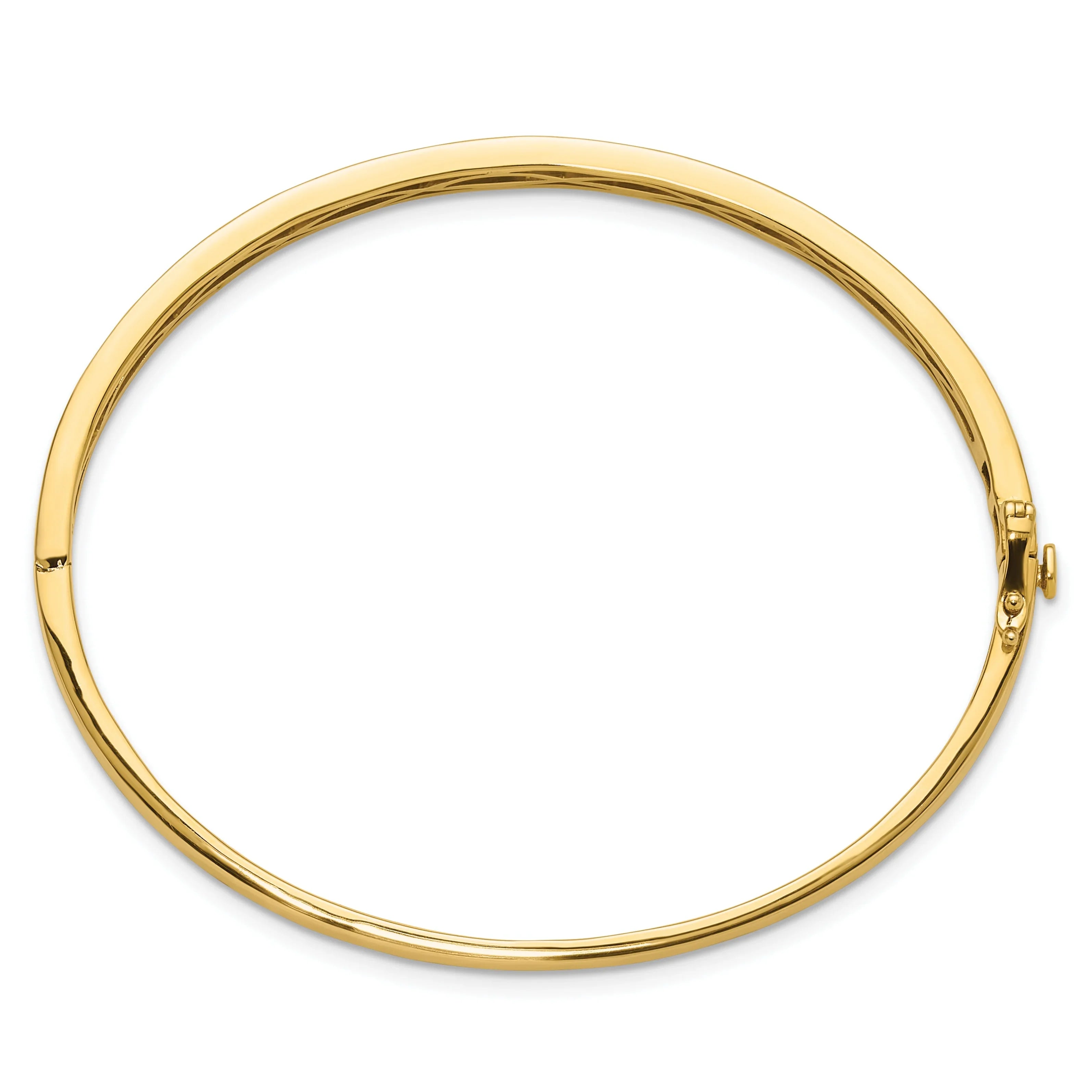 14K Gold Lab Grown Diamond Bangle Bracelet - Fine Diamond