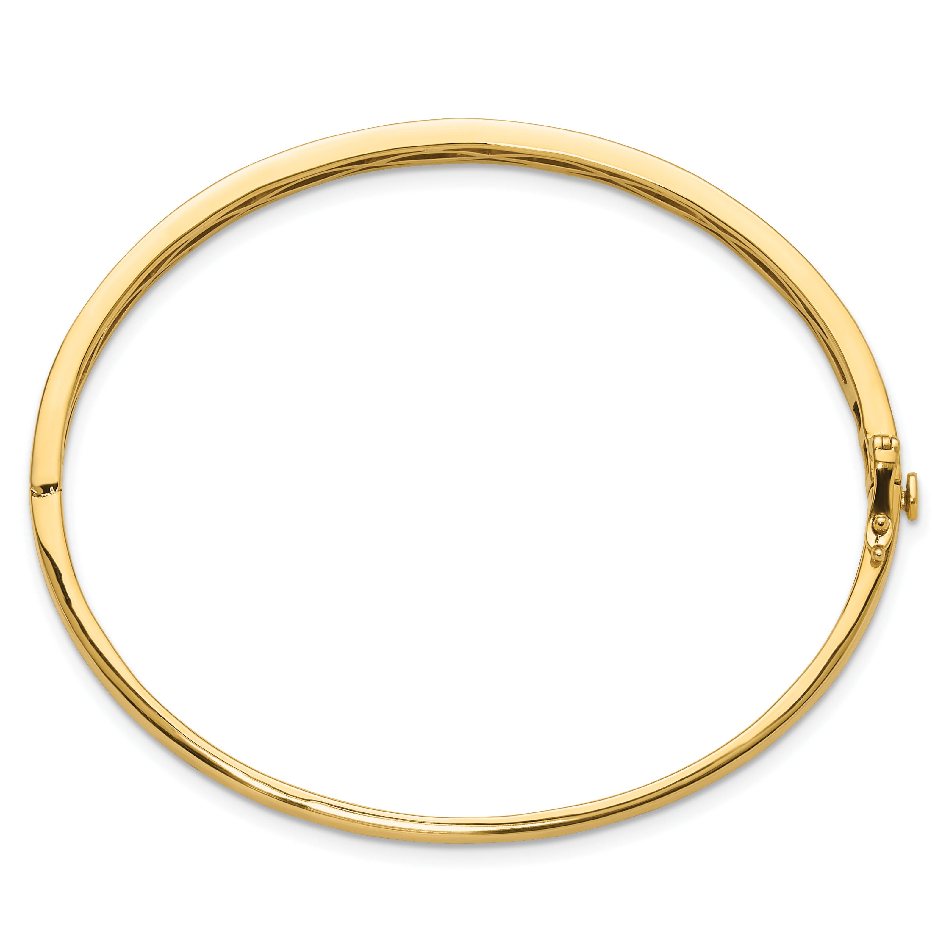 14K Gold Lab Grown Diamond Bangle Bracelet