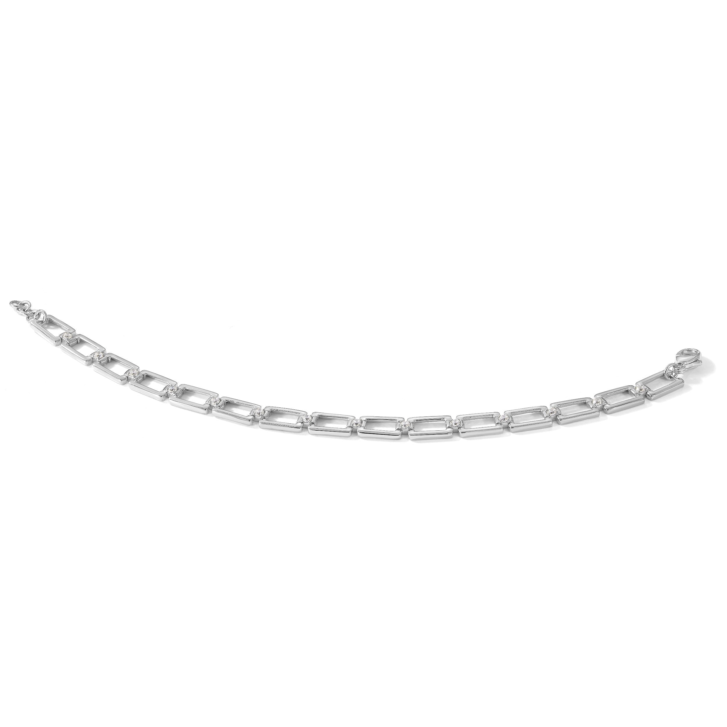 14K Gold 1/2 carat Lab Grown Diamond Link Bracelets