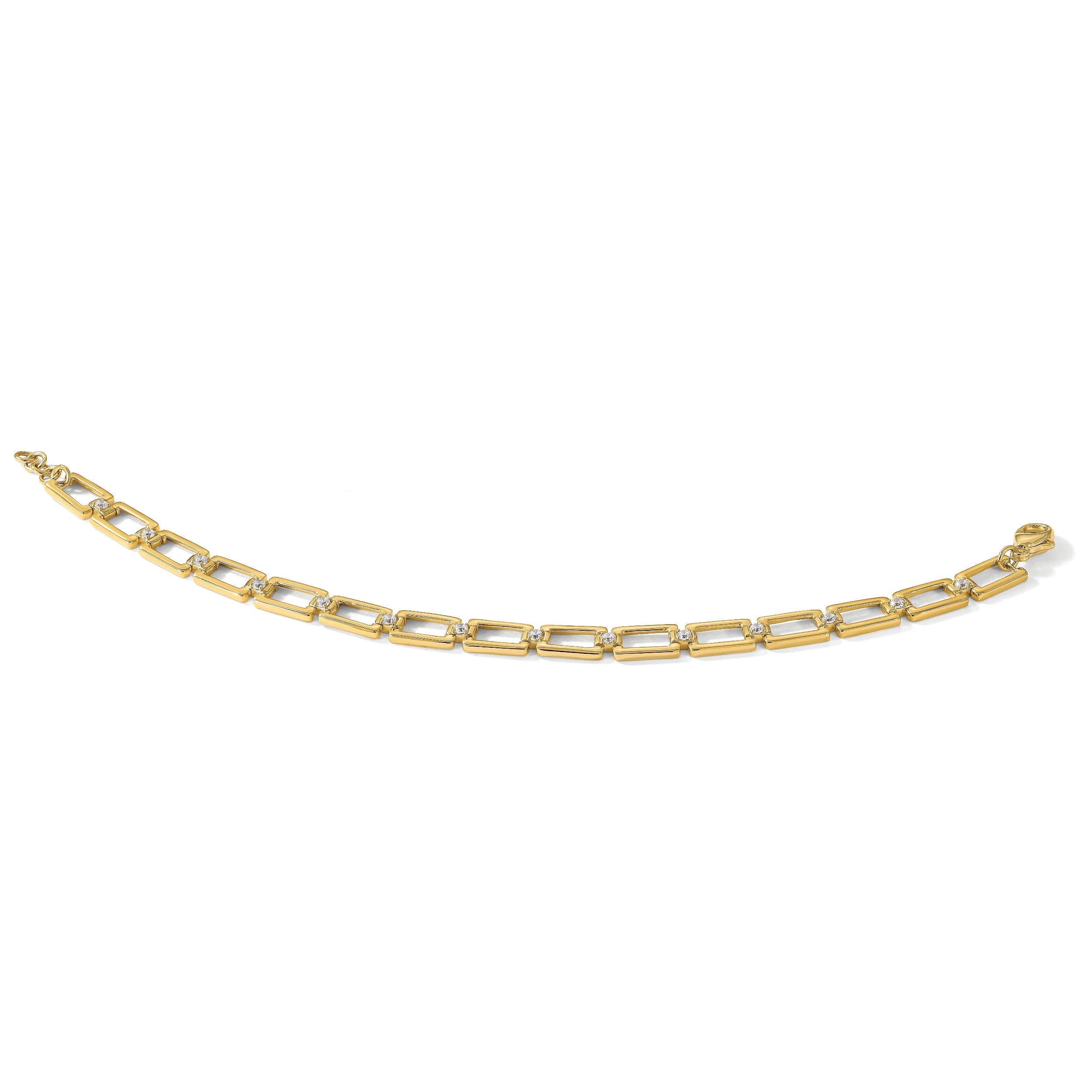 14K Gold 1/2 carat Lab Grown Diamond Link Bracelets