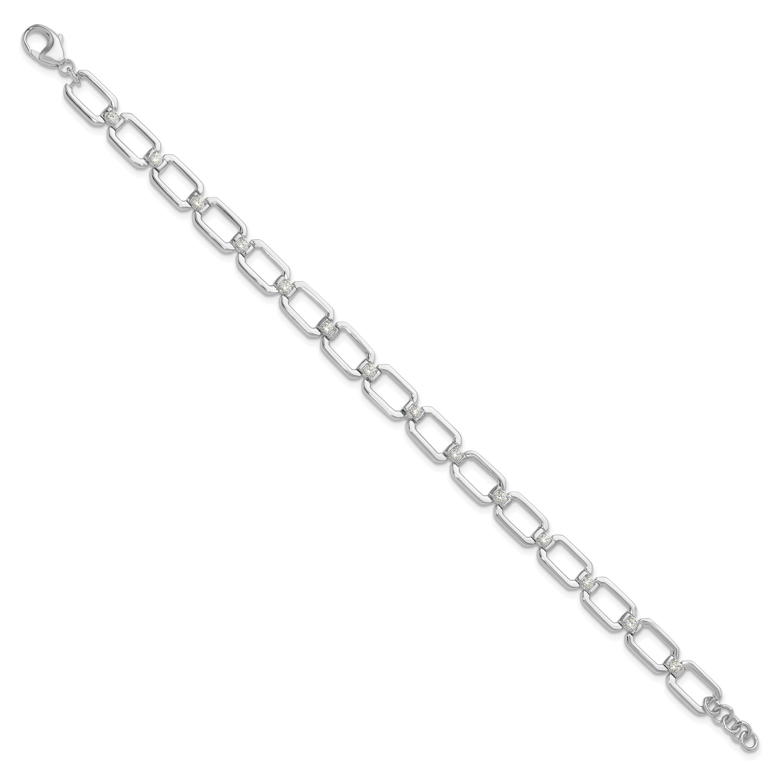 14K Gold Lab Grown Diamond Link Bracelet