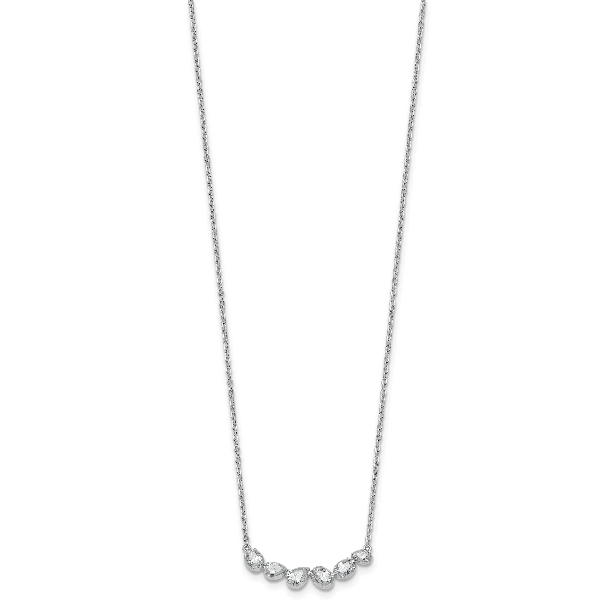 Lab Grown Diamond 14K Gold Leaf Bar Necklace - Fine Diamond