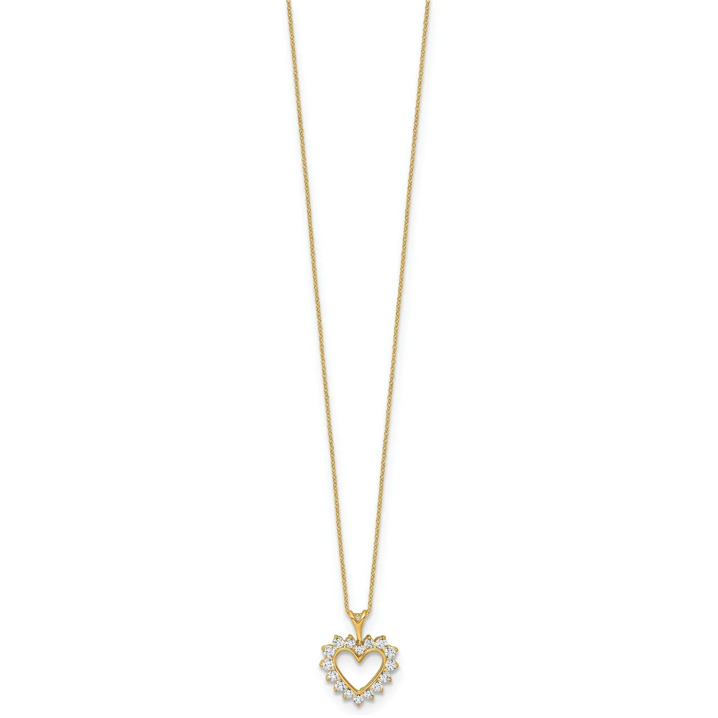 1/2 carat Lab Grown Diamond Heart Necklace - Fine Diamond