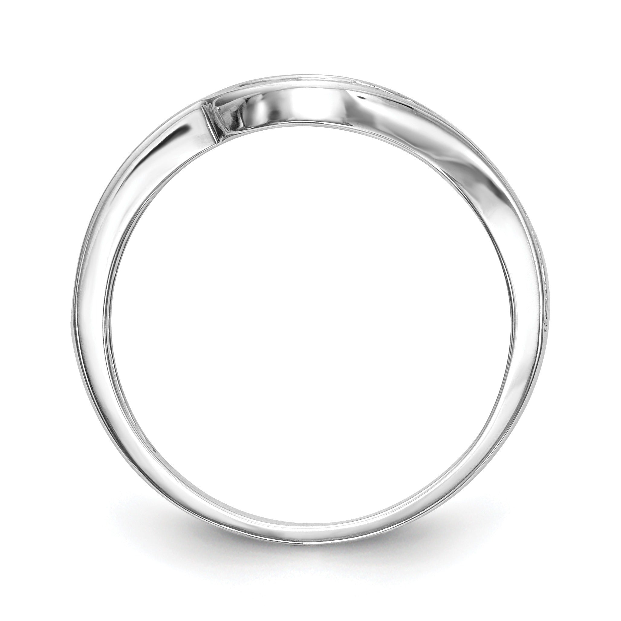 Solid 14k White Gold Lab Grown Diamond Wedding Ring 0.2 Ct