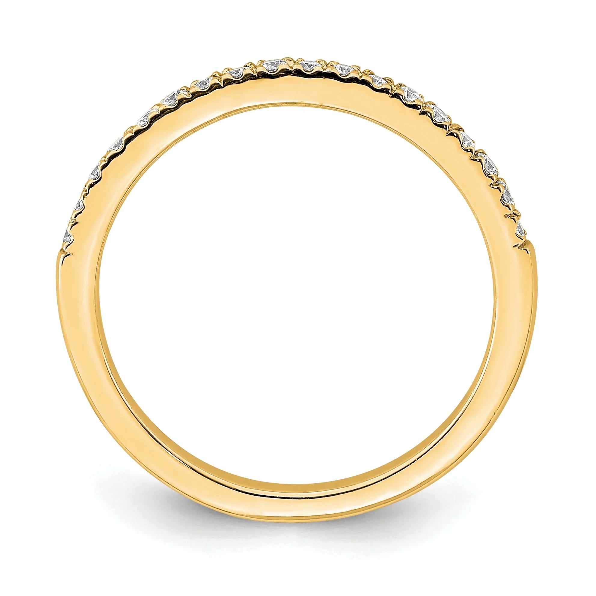 14k Gold Lab Grown Diamond Wedding Band Eternity Ring