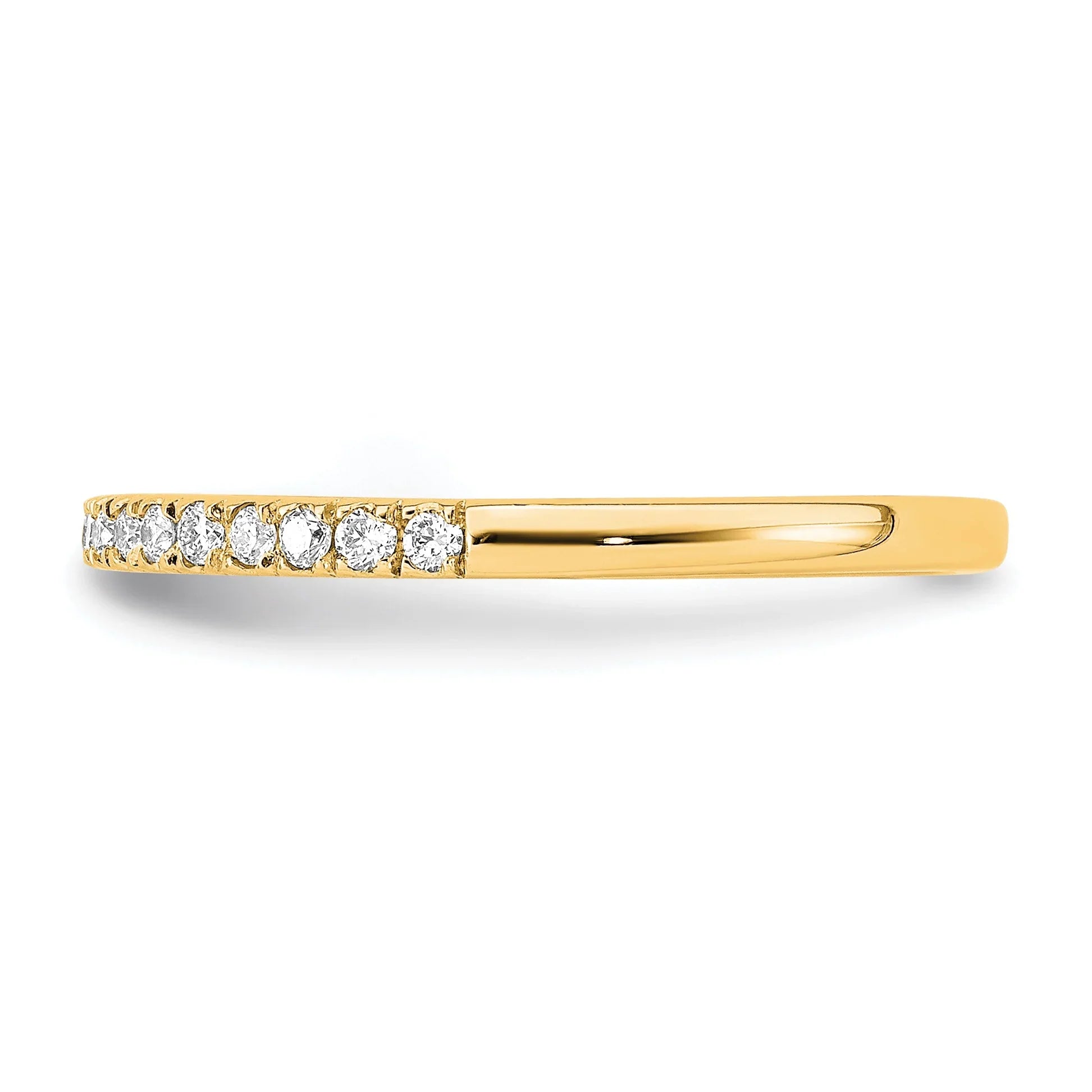 14k Gold Lab Grown Diamond Wedding Band Eternity Ring