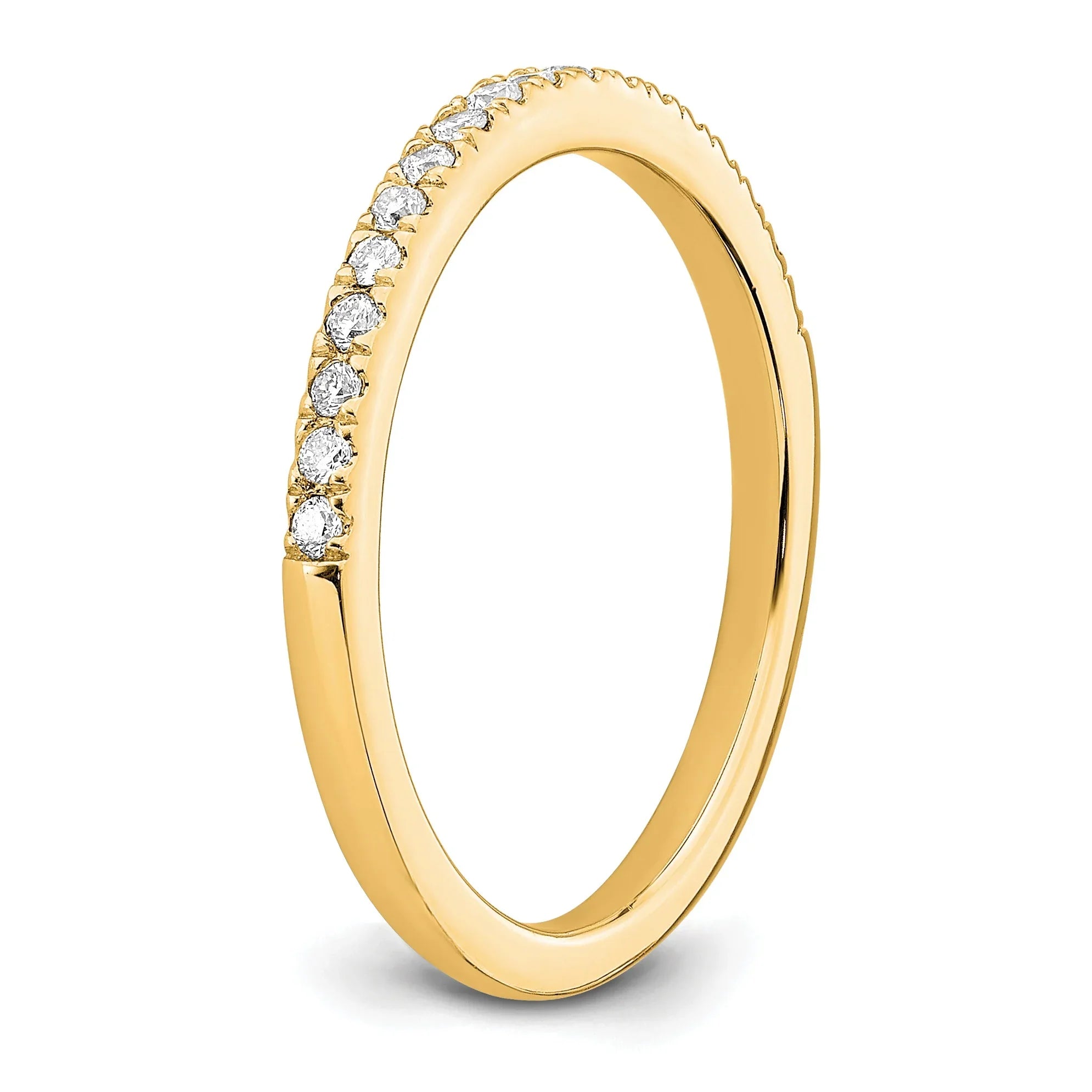 14k Gold Lab Grown Diamond Wedding Band Eternity Ring