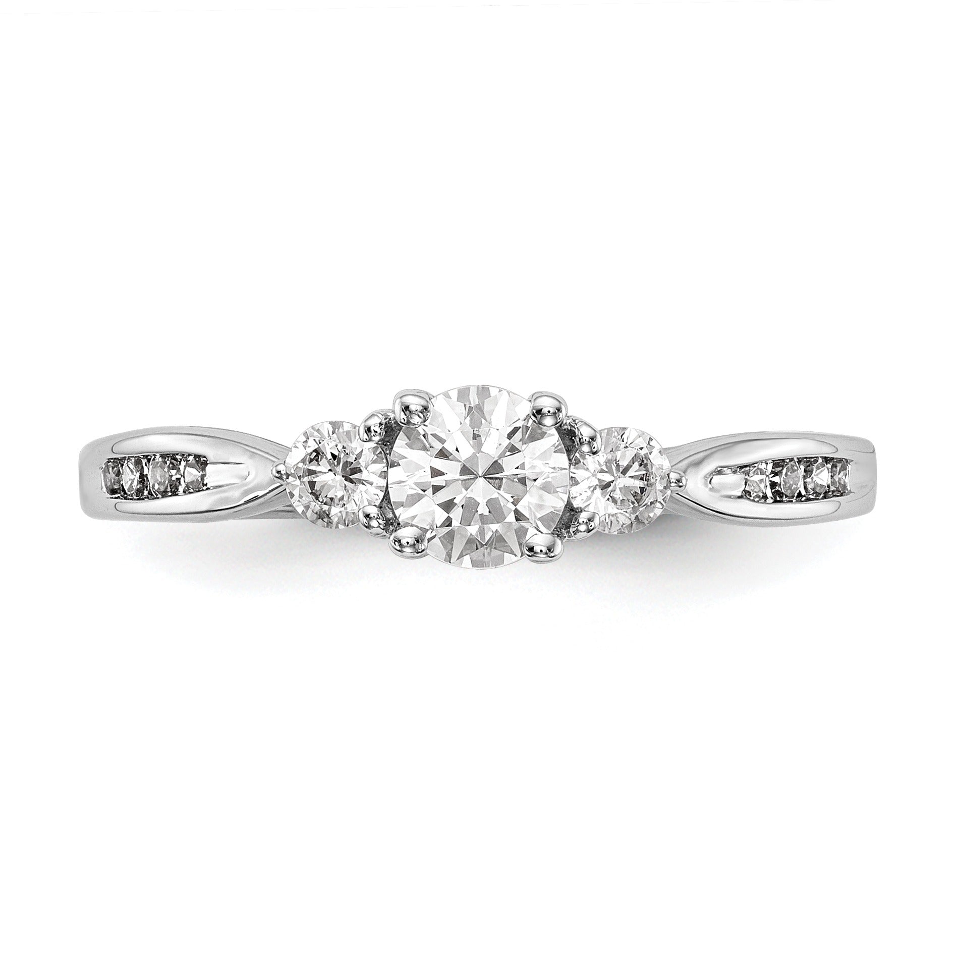 0.62 Ct Lab Grown Diamond 3-Stone Engagement Ring