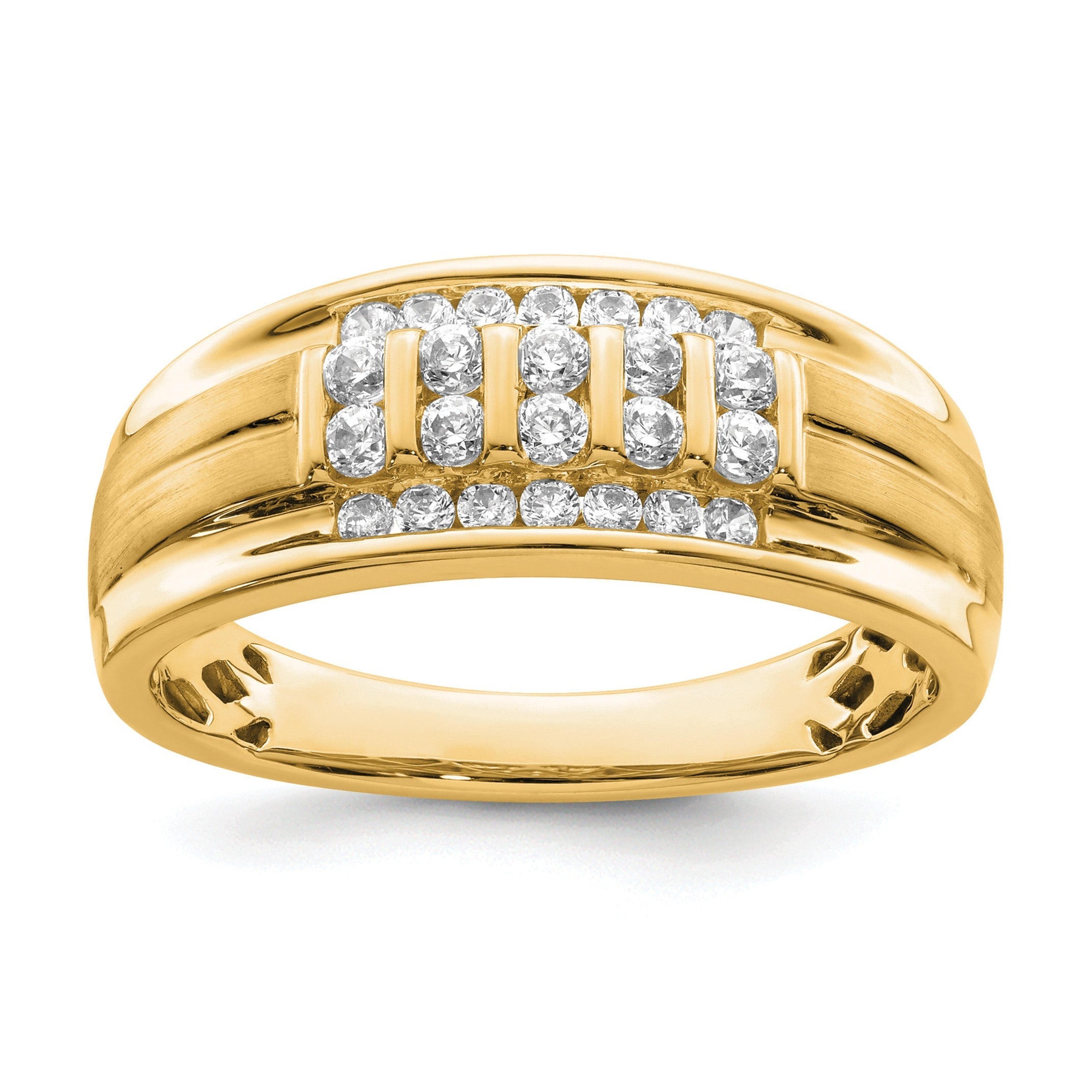 1/2 ct Lab Grown Diamond Men's Ring 10k Gold
