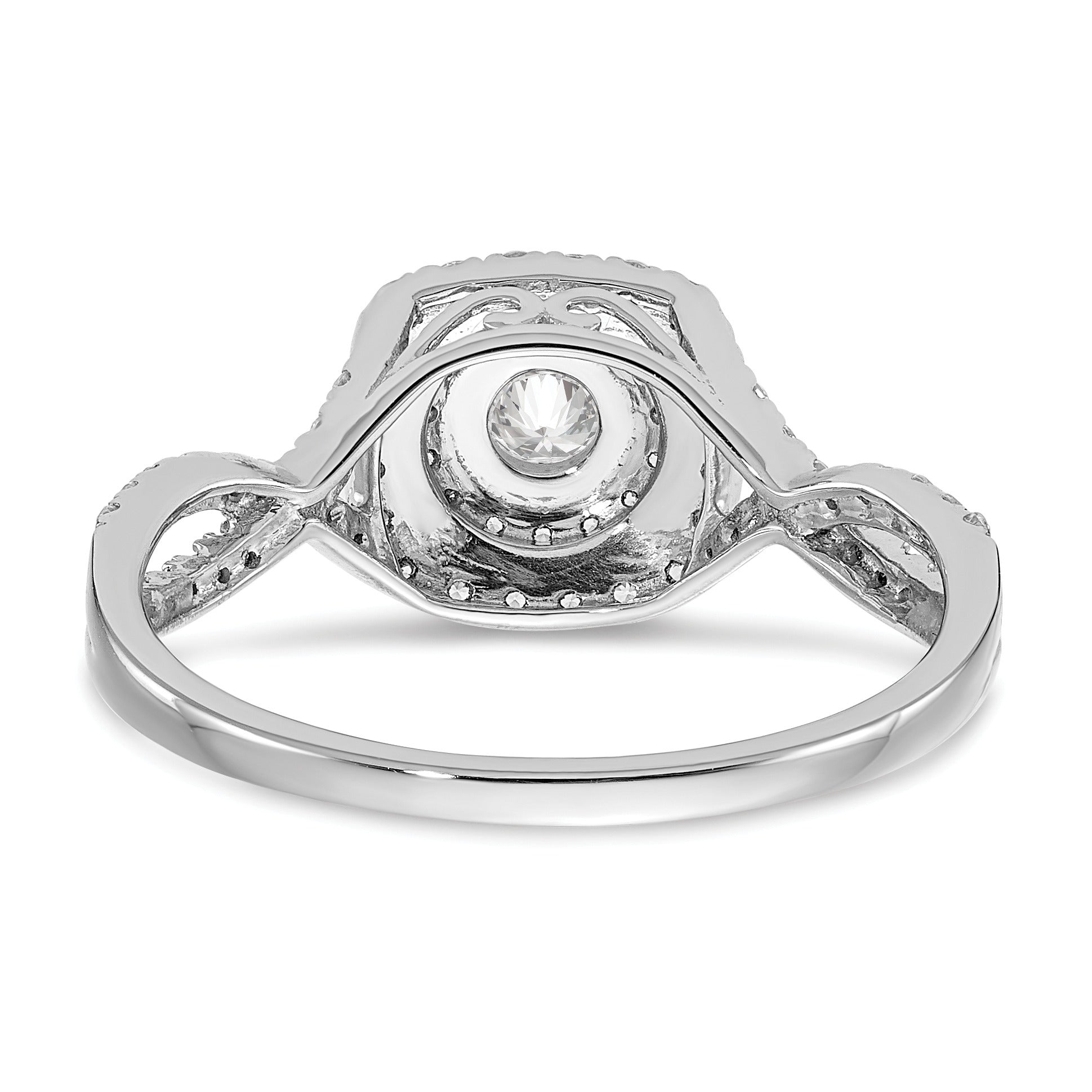Lab Grown Diamond Double Halo Engagement Ring