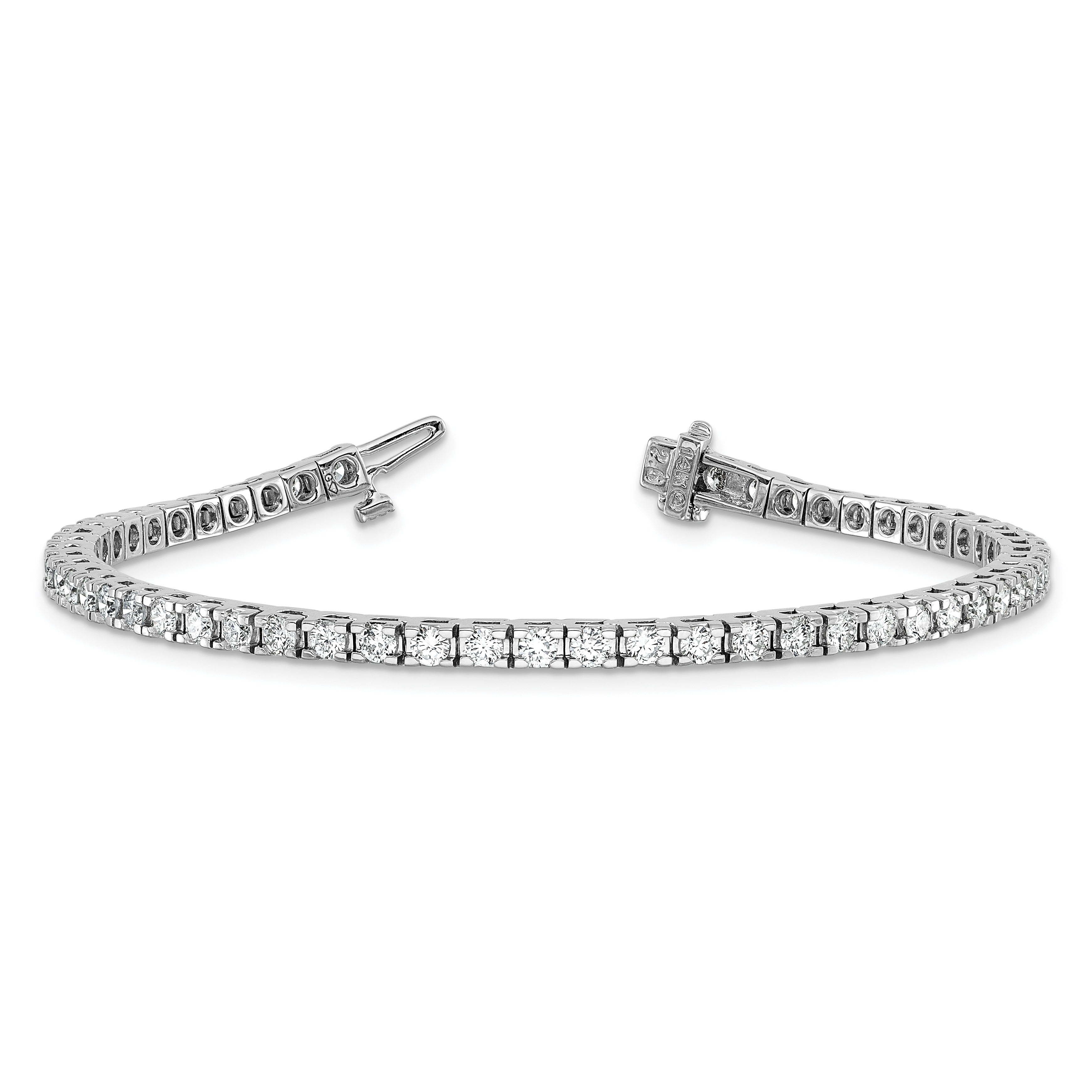 14K White Gold Lab Grown Diamond Tennis Bracelet