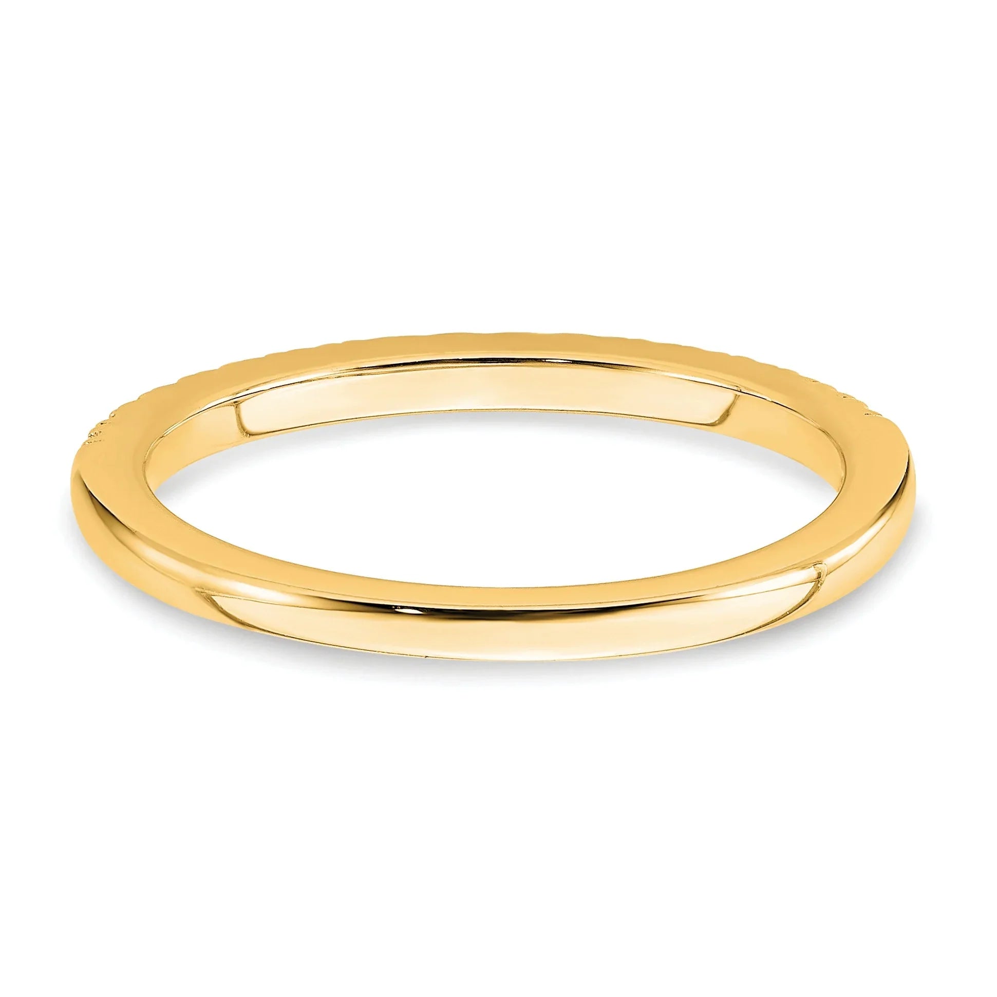 14k Gold Lab Grown Diamond Wedding Band Eternity Ring