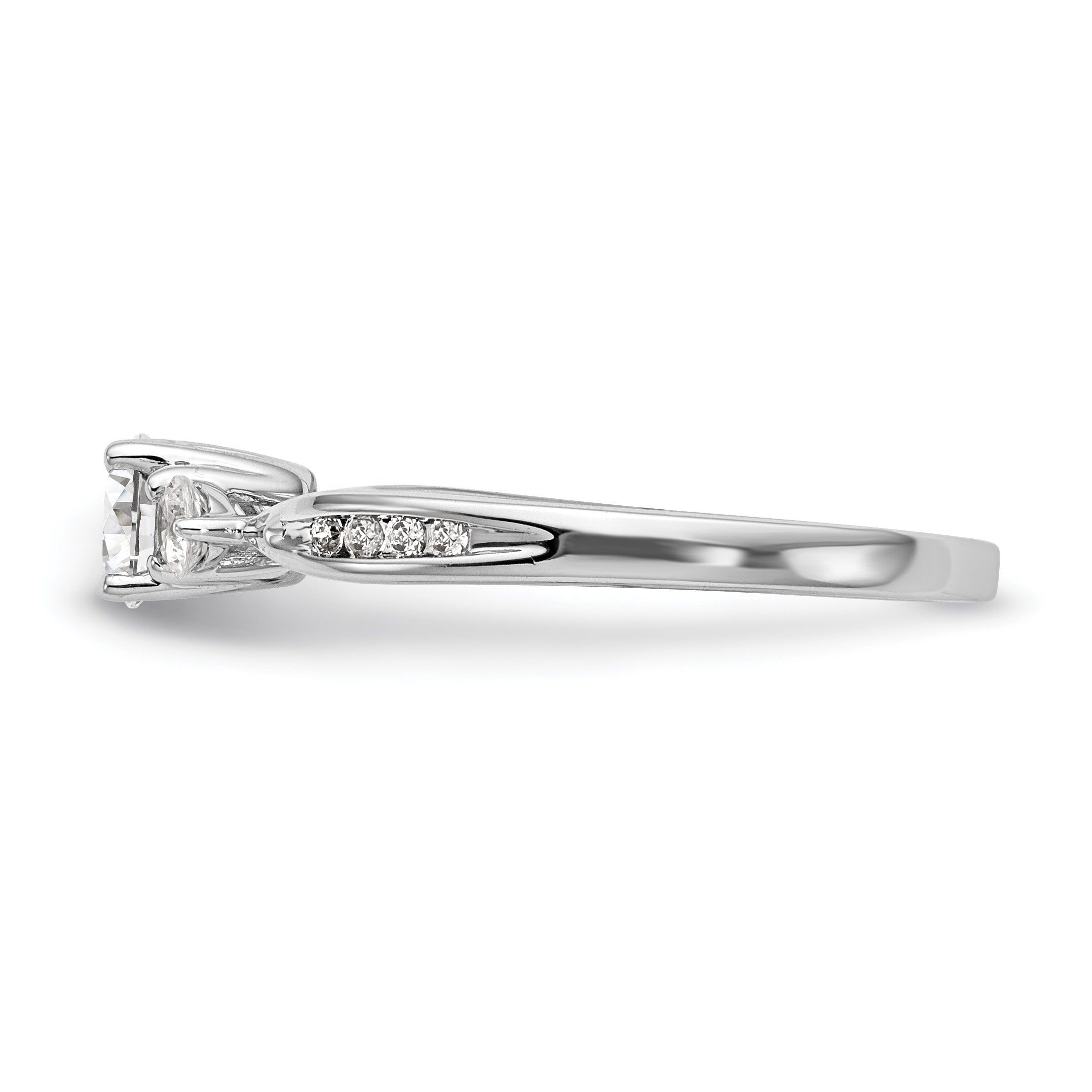 0.62 Ct Lab Grown Diamond 3-Stone Engagement Ring