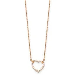 Lab Grown Diamond Open Heart Necklace - Fine Diamond