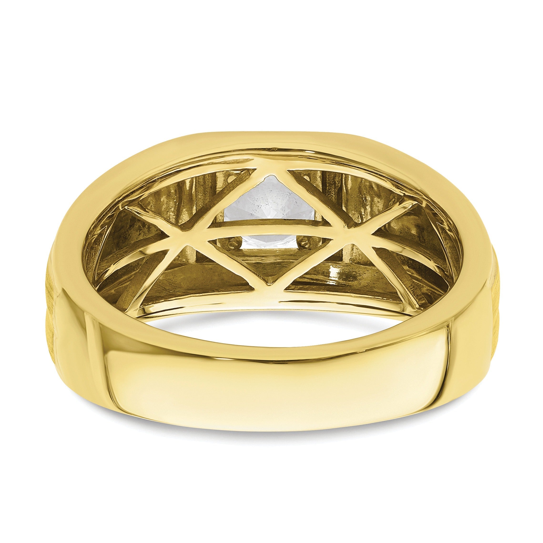 10k Gold 7/8 ct Lab Grown Diamond Men's Band Ring