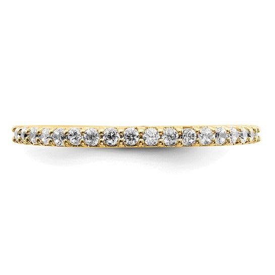 14k Gold Lab Grown Diamond Wedding Band