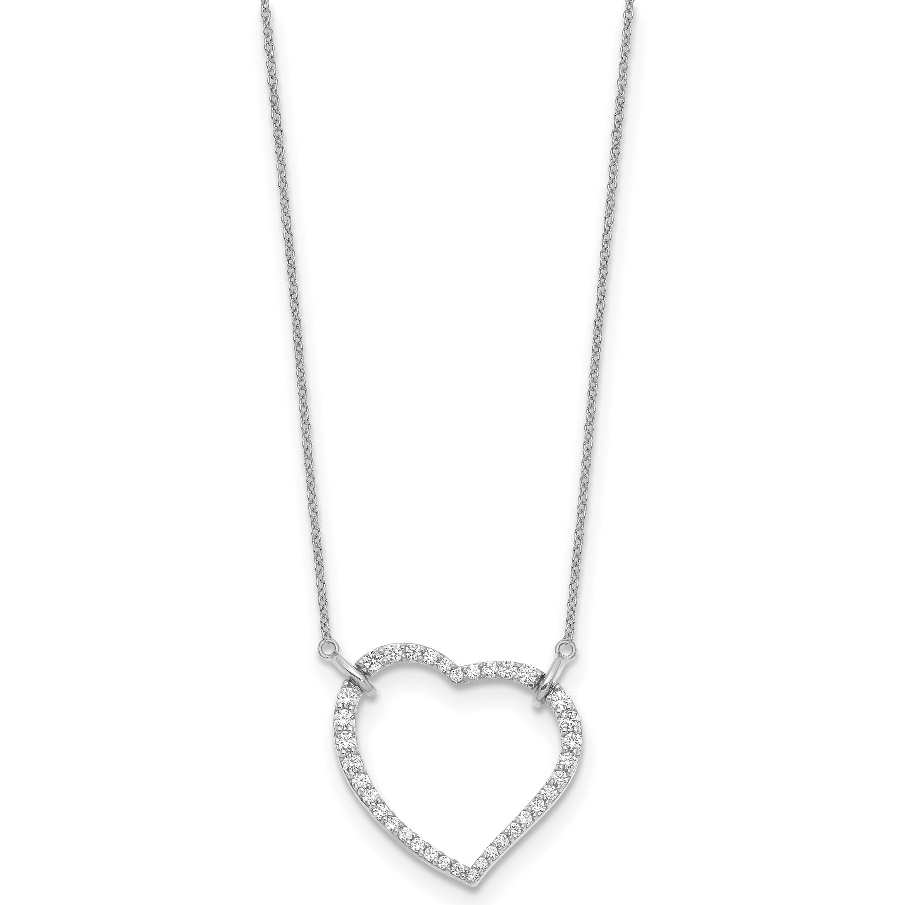 Diamond Heart Pendant Necklaces