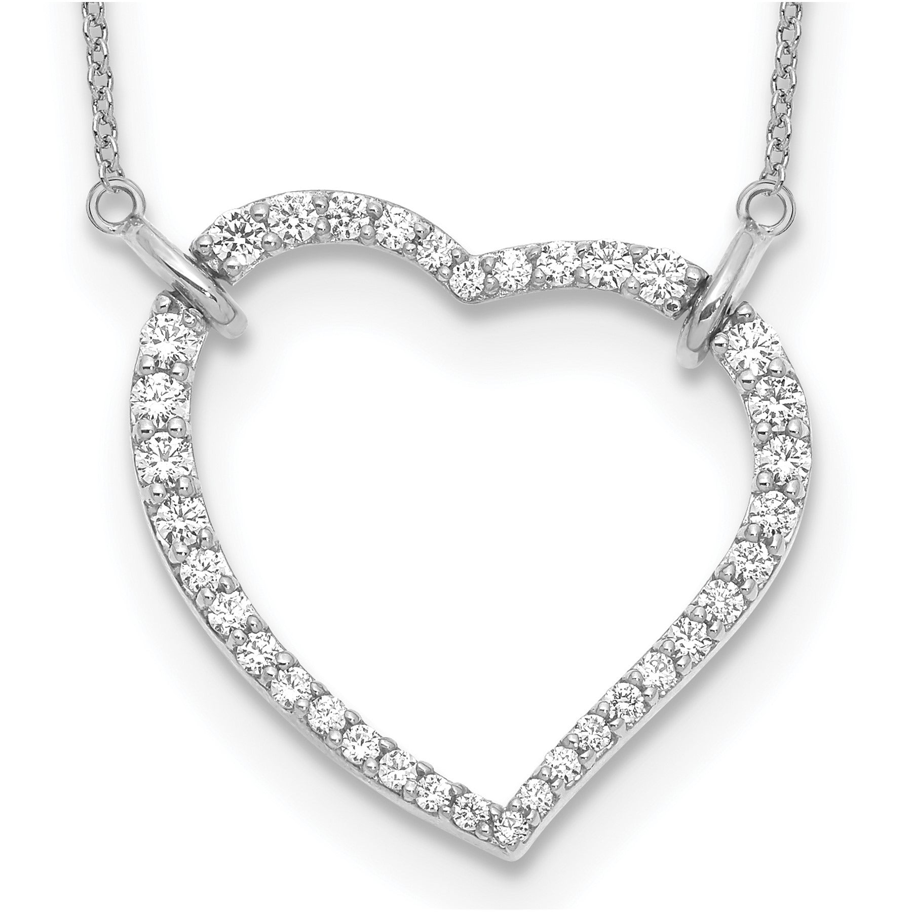 Diamond Heart Pendant Necklaces