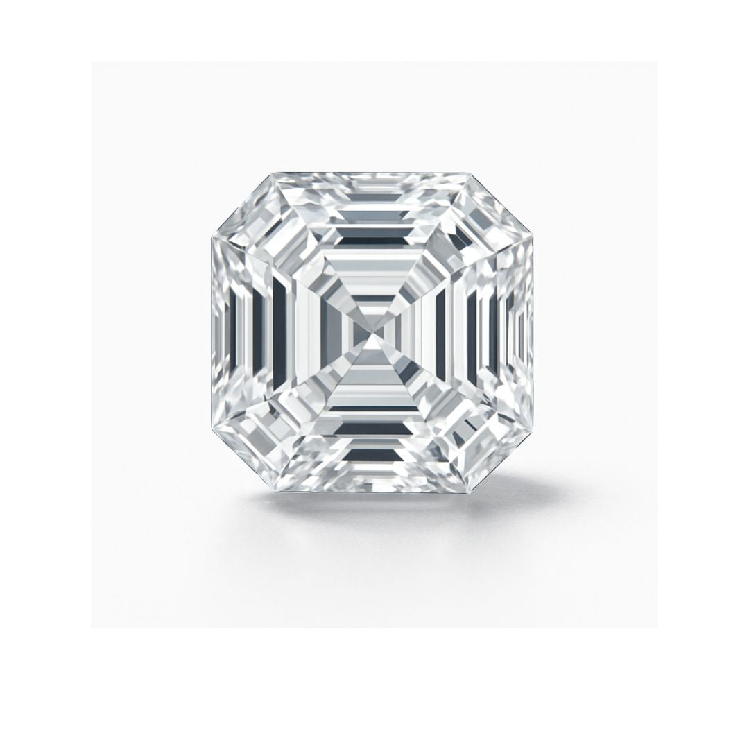Asscher Cut Loose Lab Grown Diamond Stone VVS1 IGI Certified