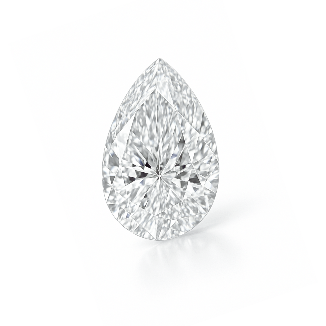 Pear Shaped Loose Lab Grown Diamond Stone VVS1 IGI Certified