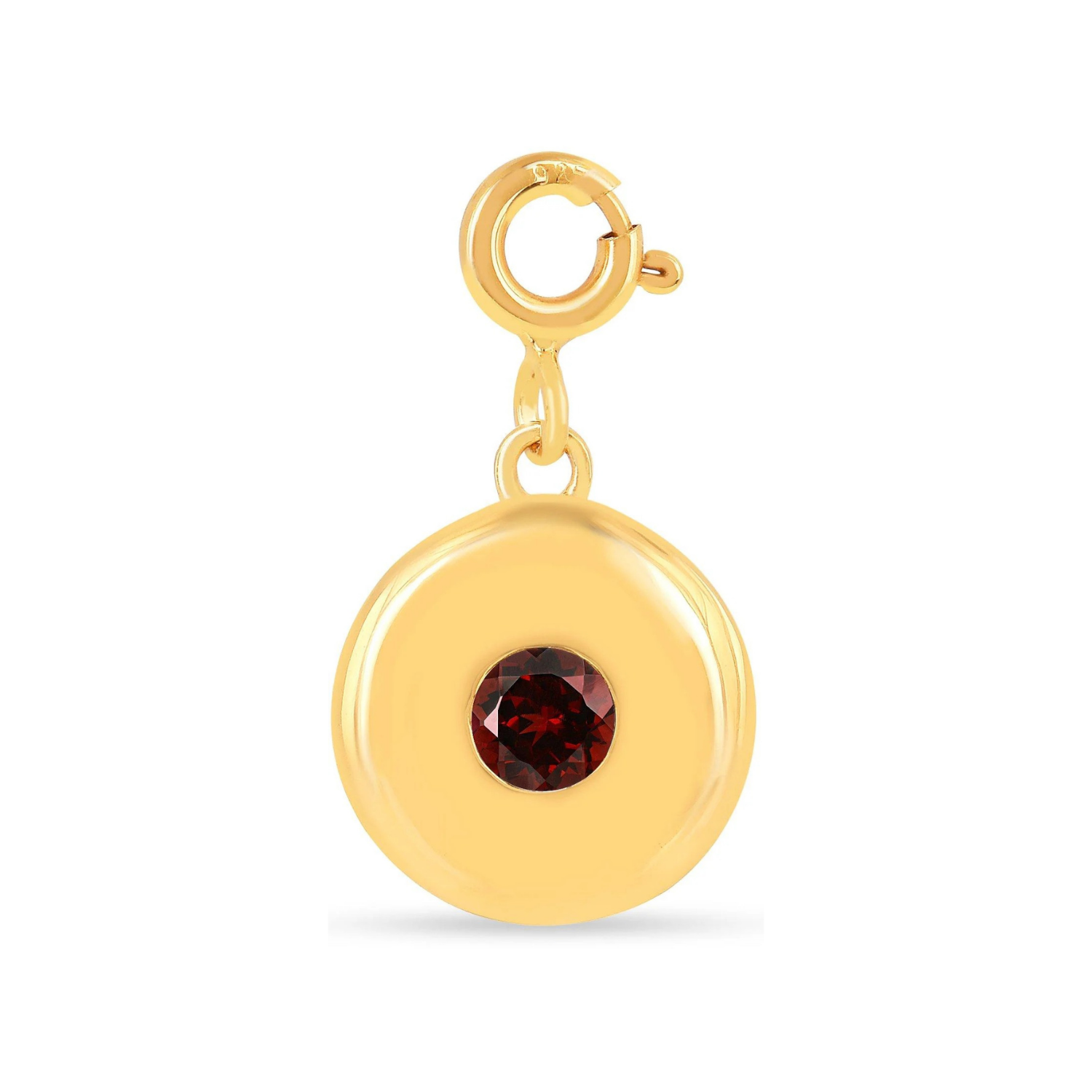Birthstone Charm Circle Pendant