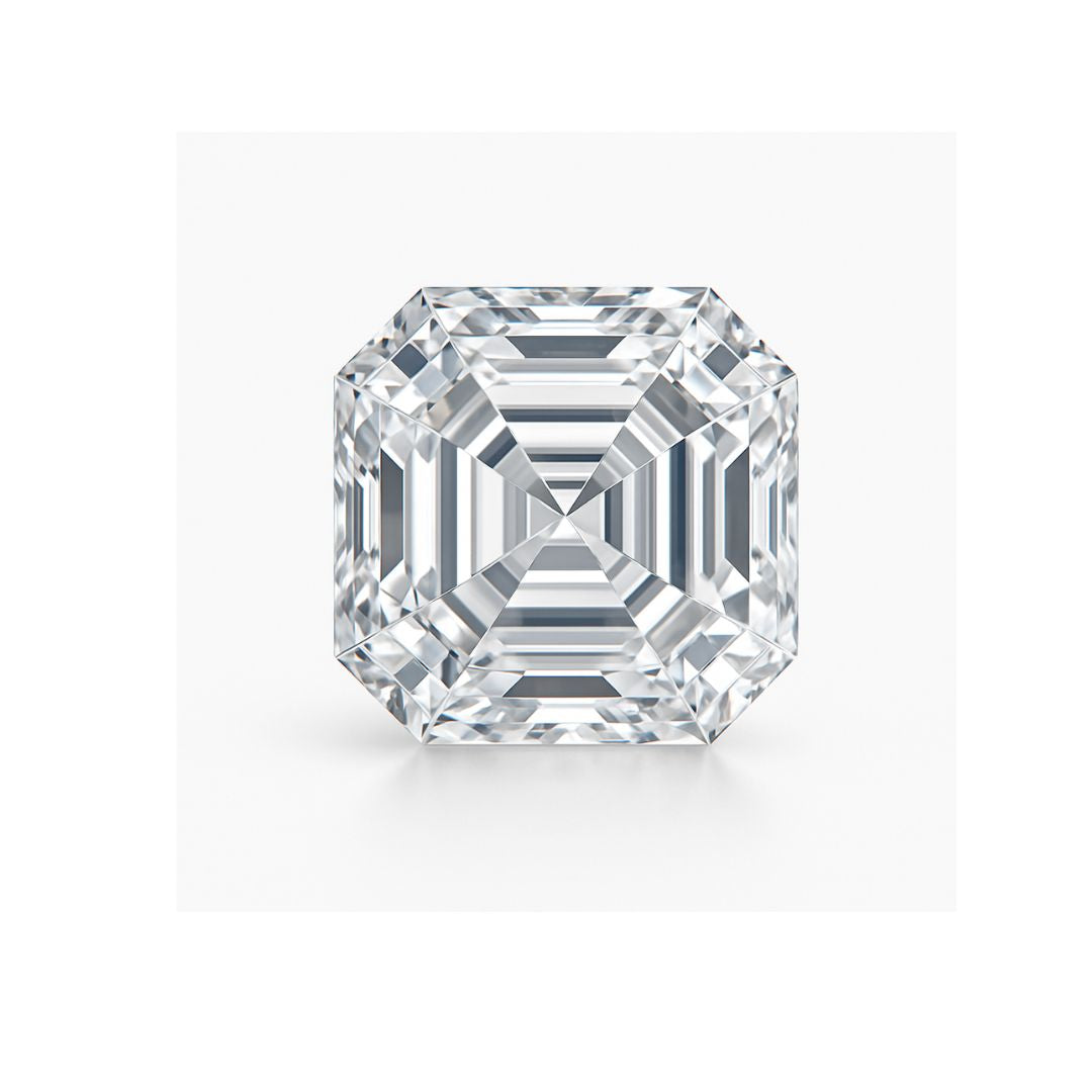 Asscher Cut Loose Lab Grown Diamond Stone VVS2 IGI Certified