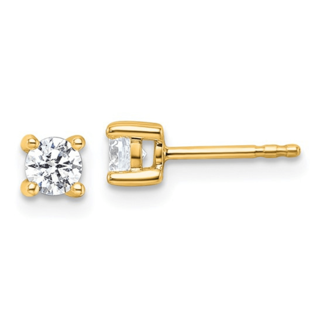 christmas gift ideas, round diamond earrings, round diamond solitaire 