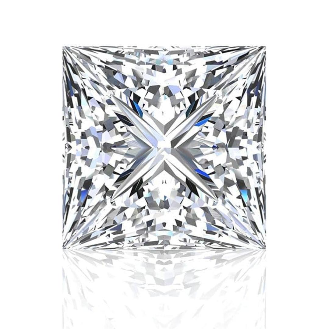 Princess Cut Loose Lab Grown Diamond Stone VVS2 IGI Certified