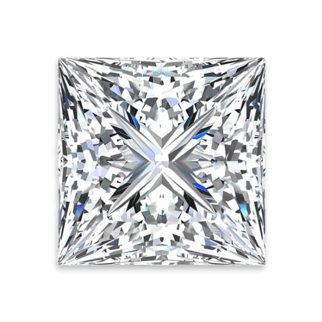 Princess Cut Loose Lab Grown Diamond Stone VVS2 IGI Certified