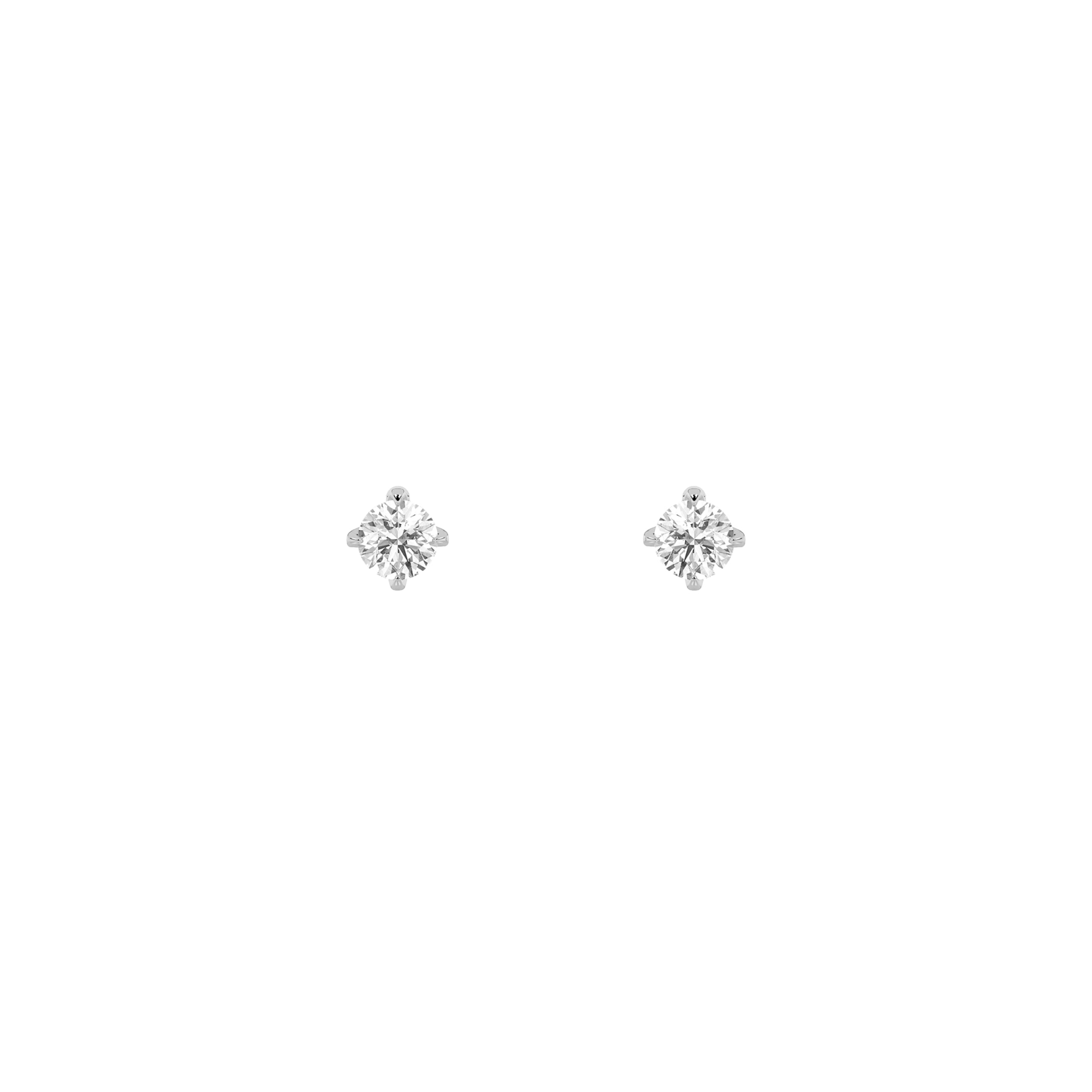 0.25Cttw Round Shaped Lab Grown Diamond (F/VS) Stud Earrings in 14K Gold
