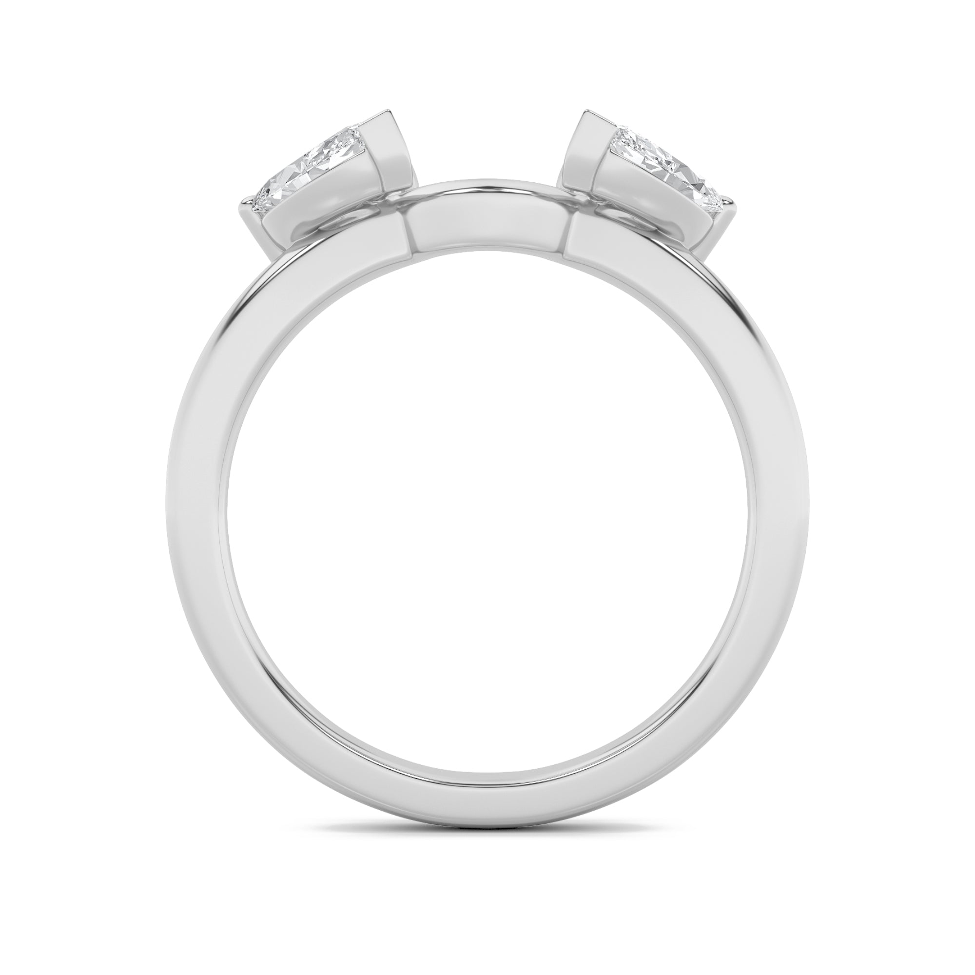1Cttw Marquise Shaped Lab Grown Diamond (F/VS) Wrap Ring in 14K Gold