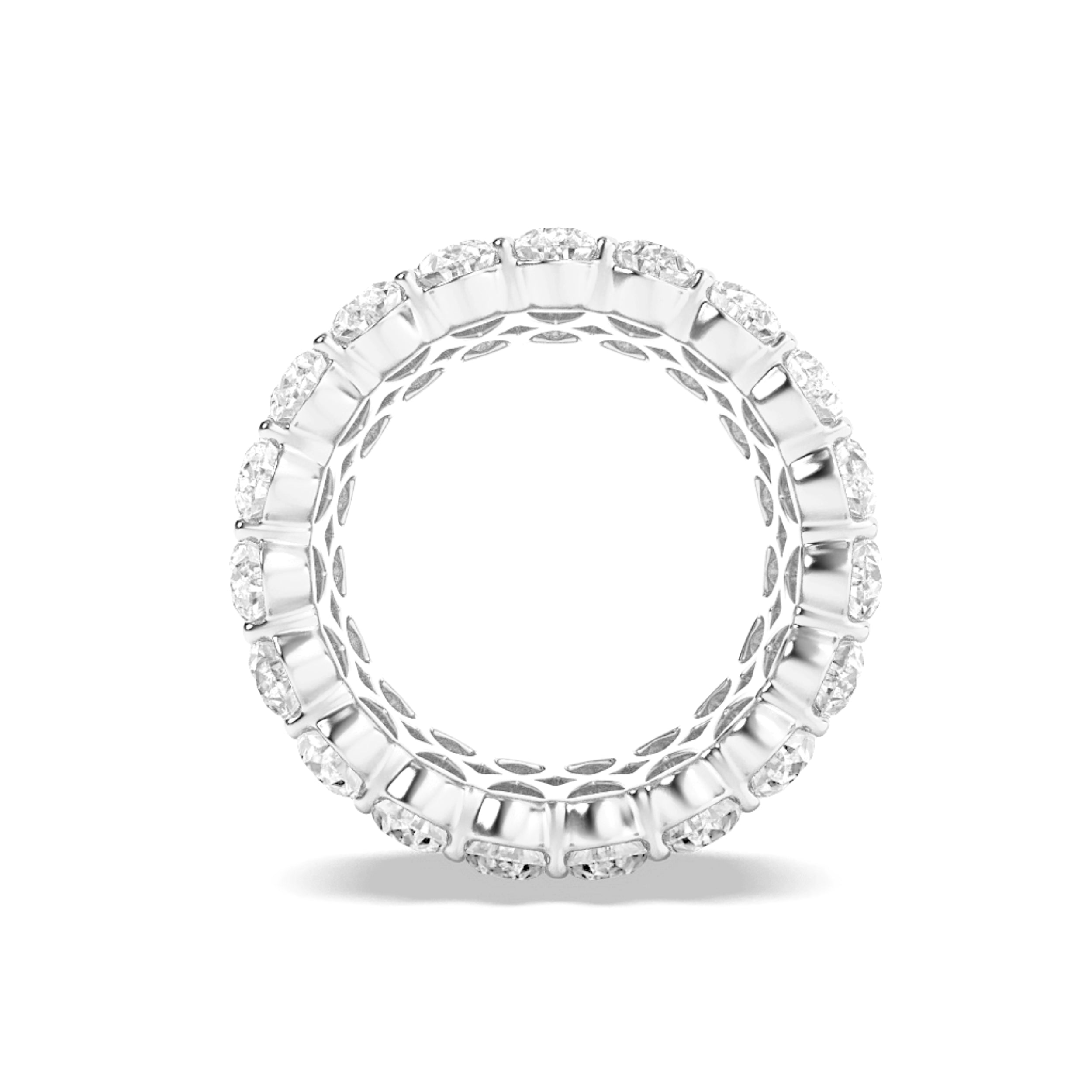 9Cttw Pear Shaped Lab Grown Diamond (F/VVS) Eternity Band Ring in 14K Gold