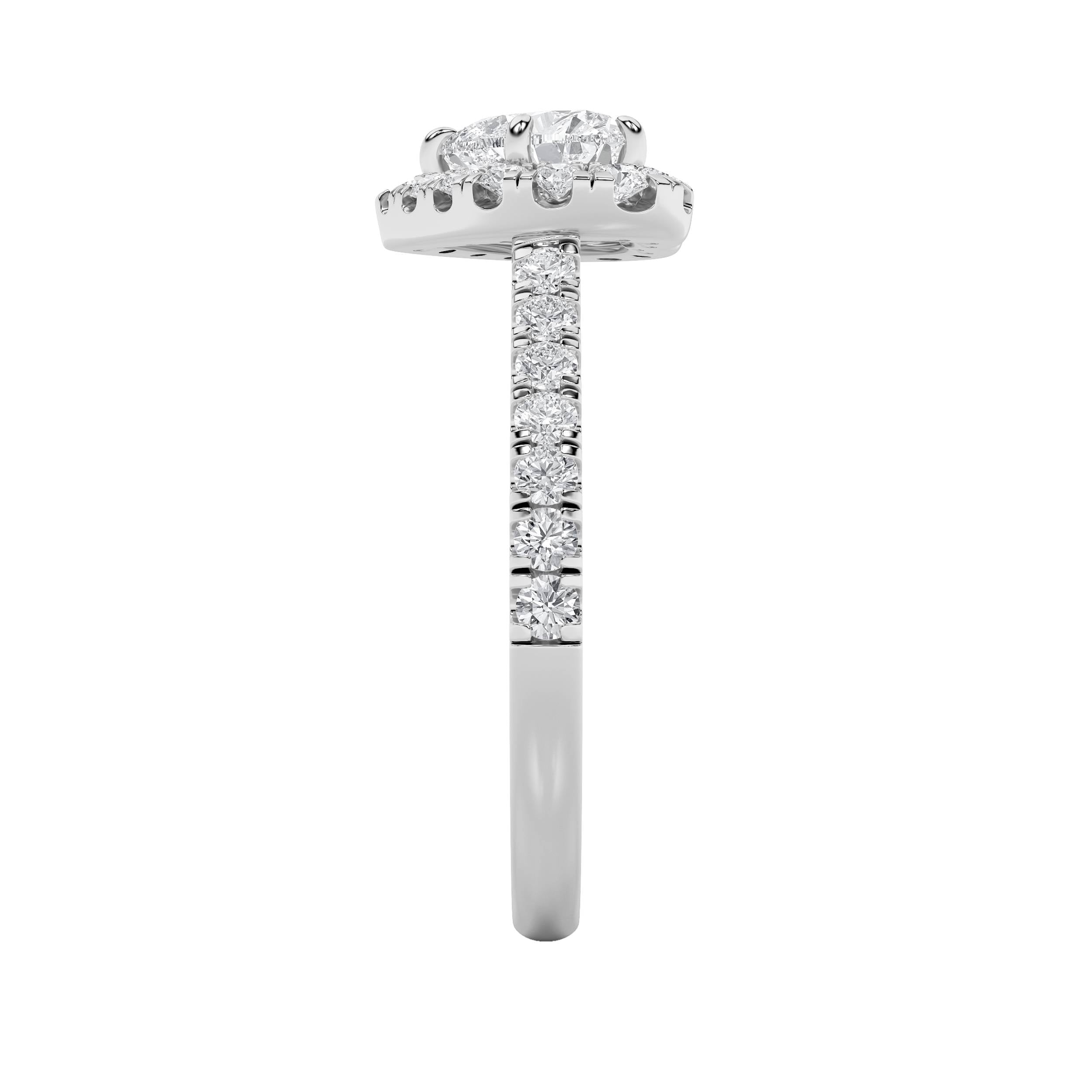 1.5Cttw Heart Shaped Lab Grown Diamond (F/VS) Heart Shaped Ring in 14K Gold