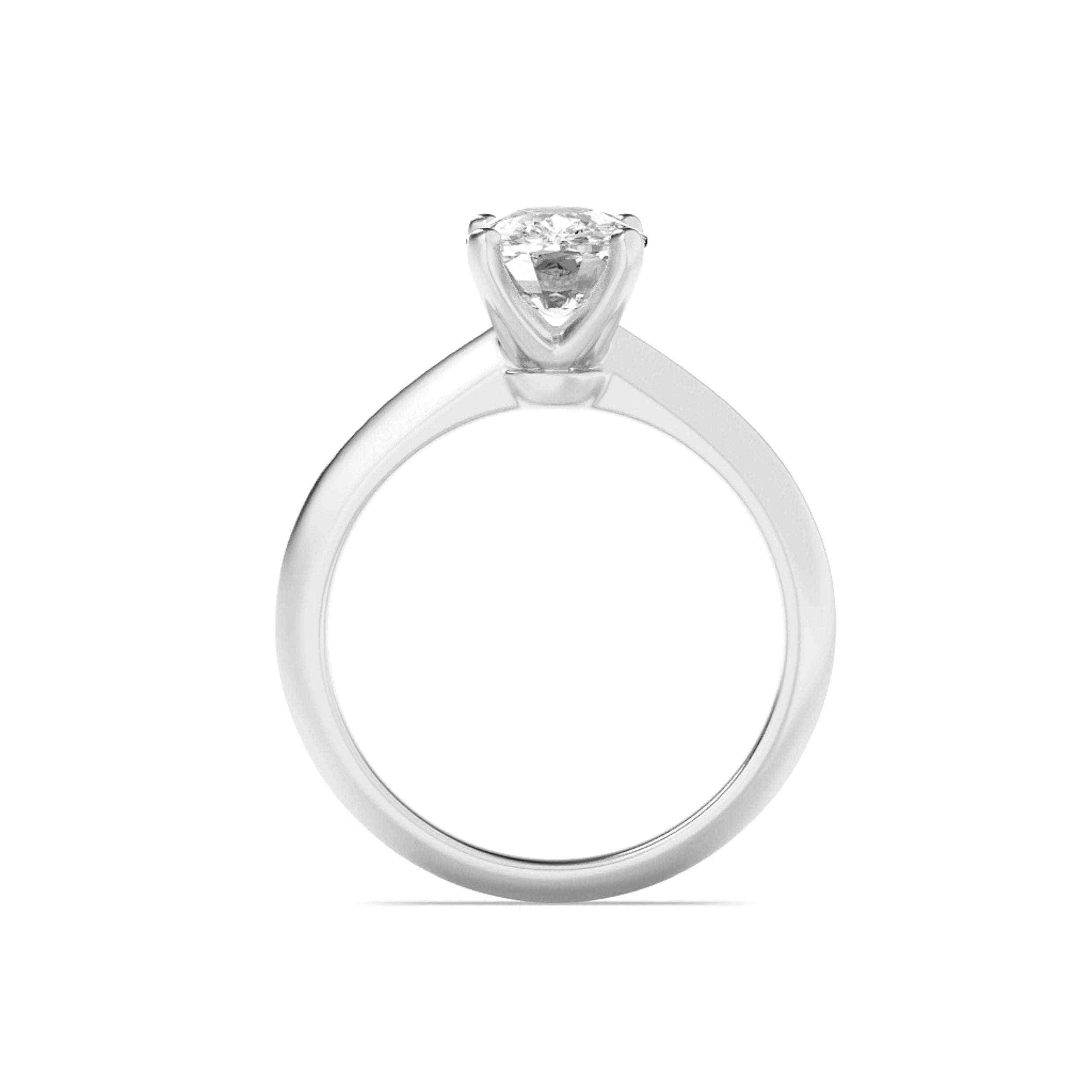 1.5Cttw Elongated Cushion Shaped Lab Grown Diamond(F/VS) Knife Edge Shank Solitaire Engagement Ringin 14K Gold