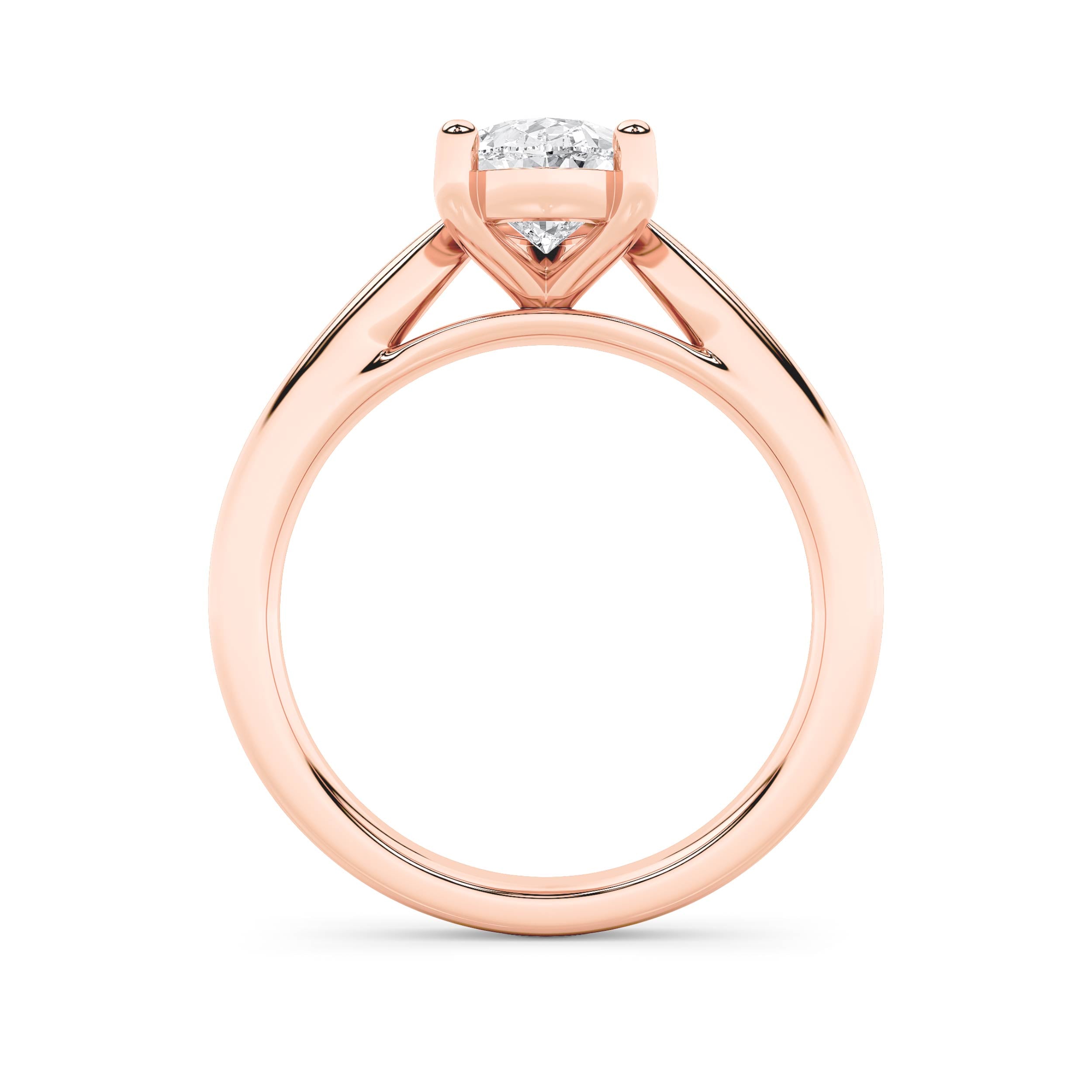 2Cttw Pear Shaped Lab Grown Diamond (F/VS) ClassicShank Solitaire Engagement Ring in 14K Gold