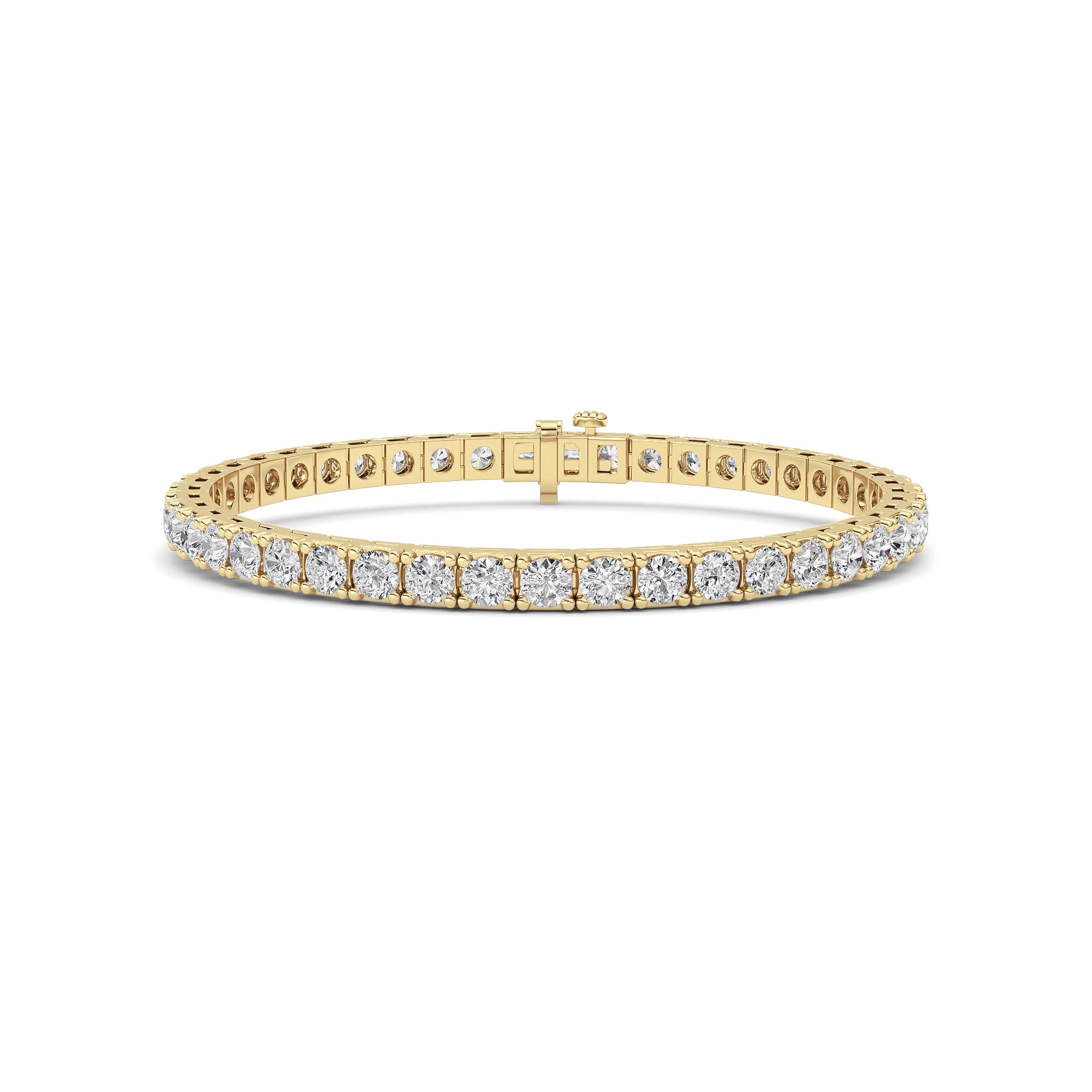 Round Lab Diamond (F/VS) Bracelet in 14K Gold