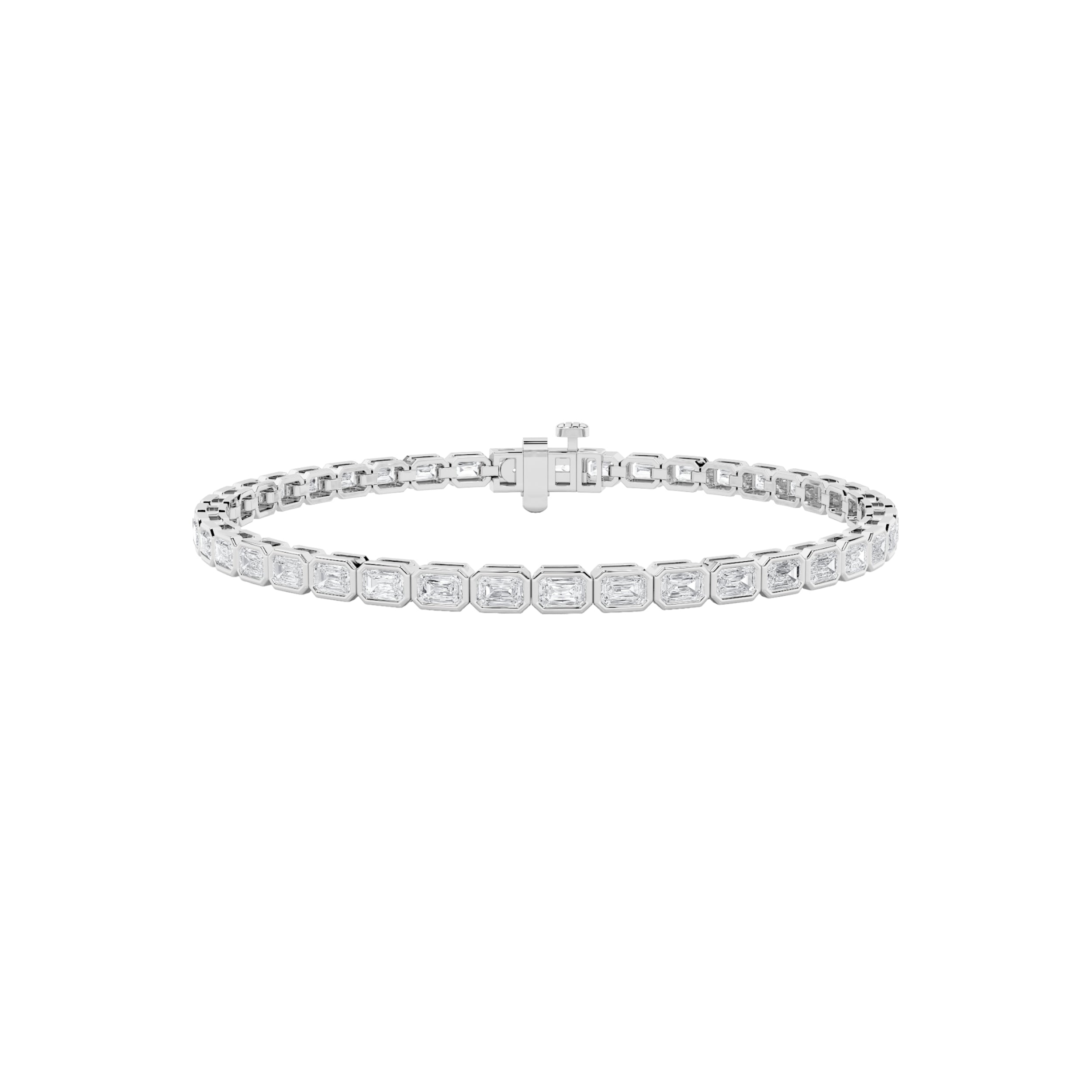 Emerald Lab Grown Diamond (F/VS ) Bracelet in 14K Gold