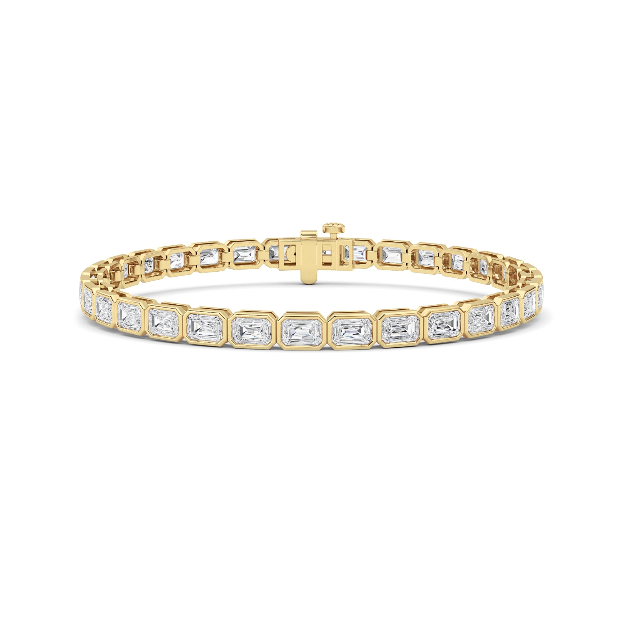 Emerald Lab Grown Diamond (F/VS ) Bracelet in 14K Gold